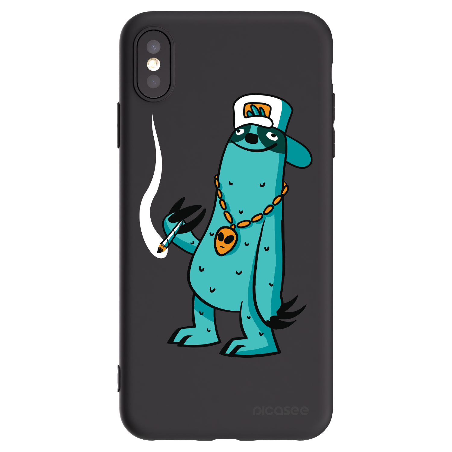 Picasee silikonový černý obal pro Apple iPhone XS Max - Earth - Je mi fajn