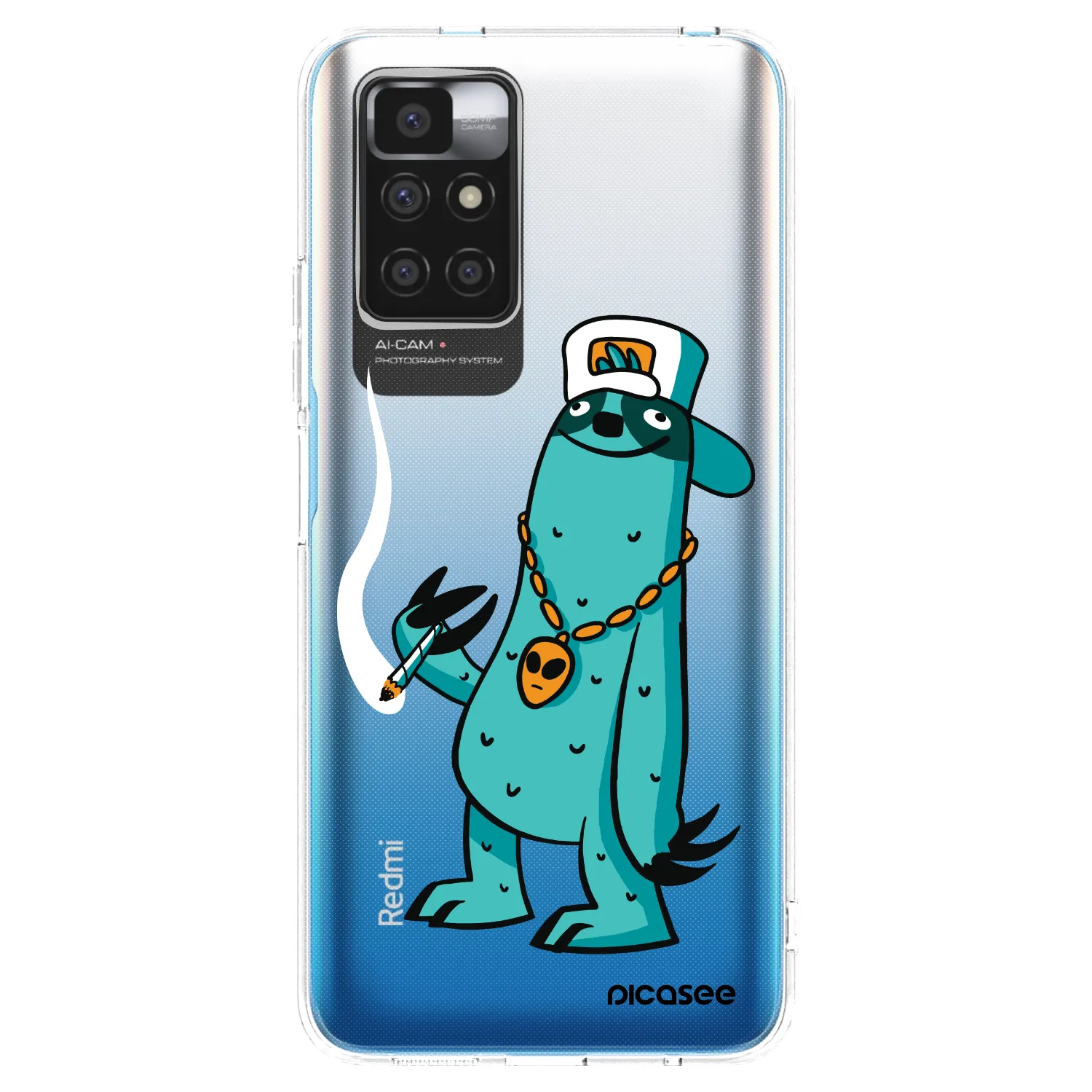 Picasee silikonový průhledný obal pro Xiaomi Redmi 10 - Earth - Je mi fajn