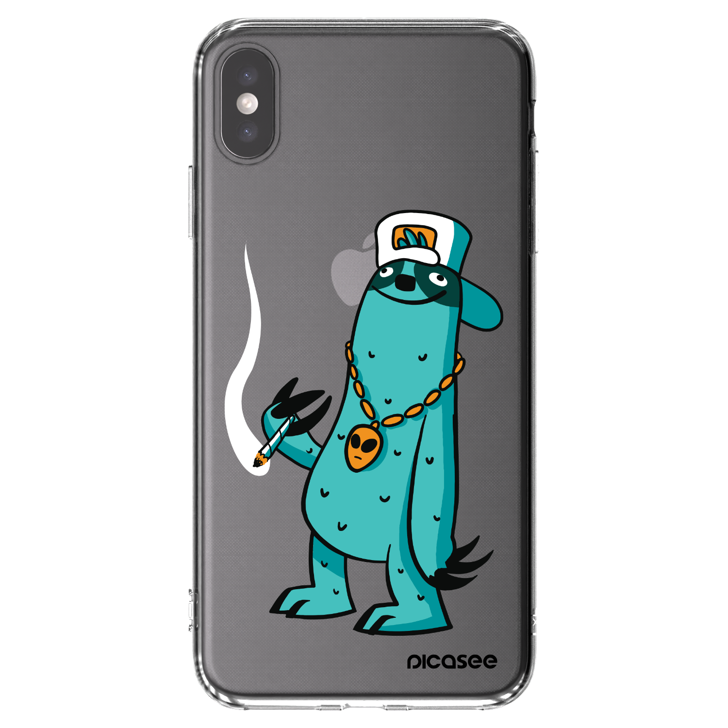 Picasee silikonový průhledný obal pro Apple iPhone XS Max - Earth - Je mi fajn