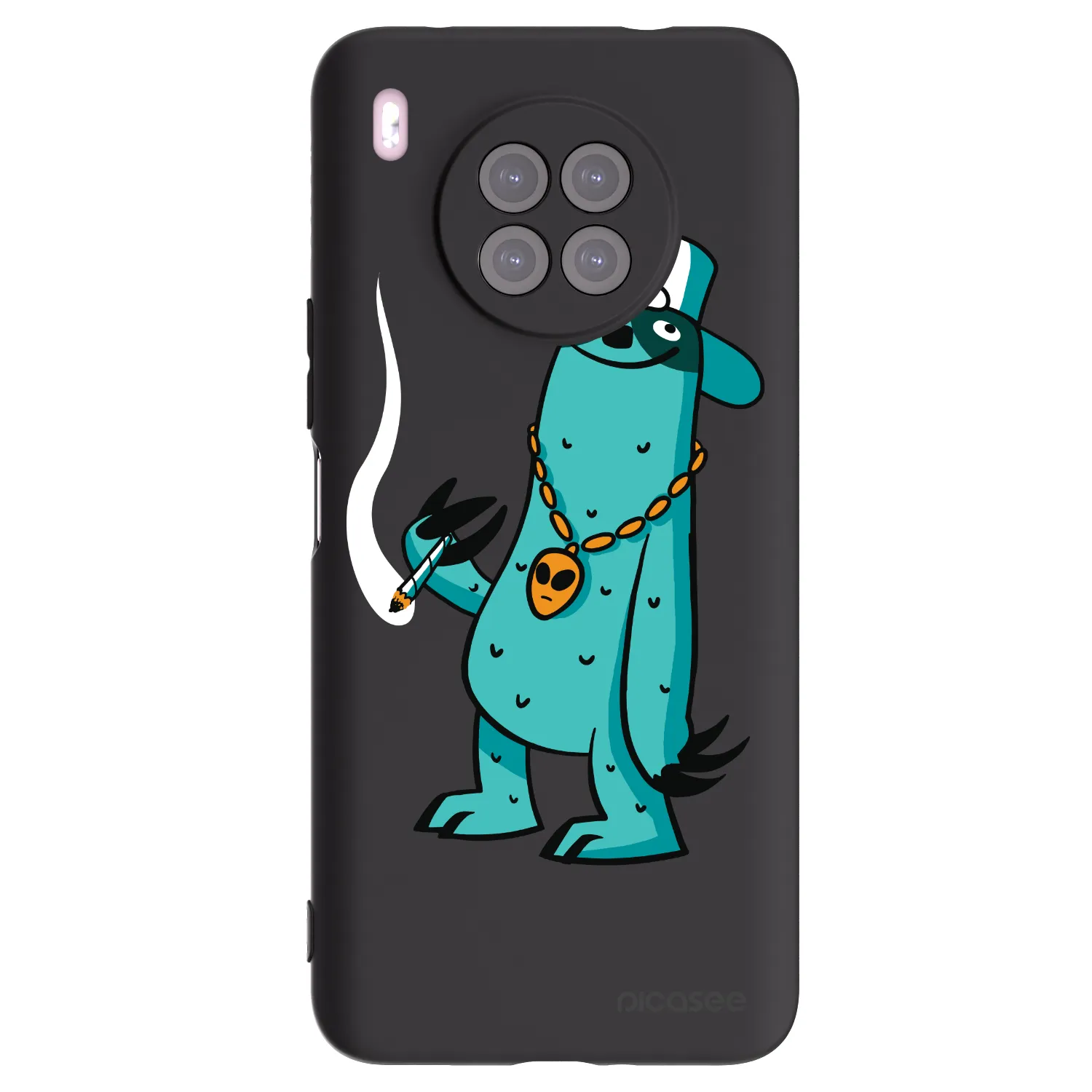 Picasee silikonový černý obal pro Huawei Nova 8i - Earth - Je mi fajn