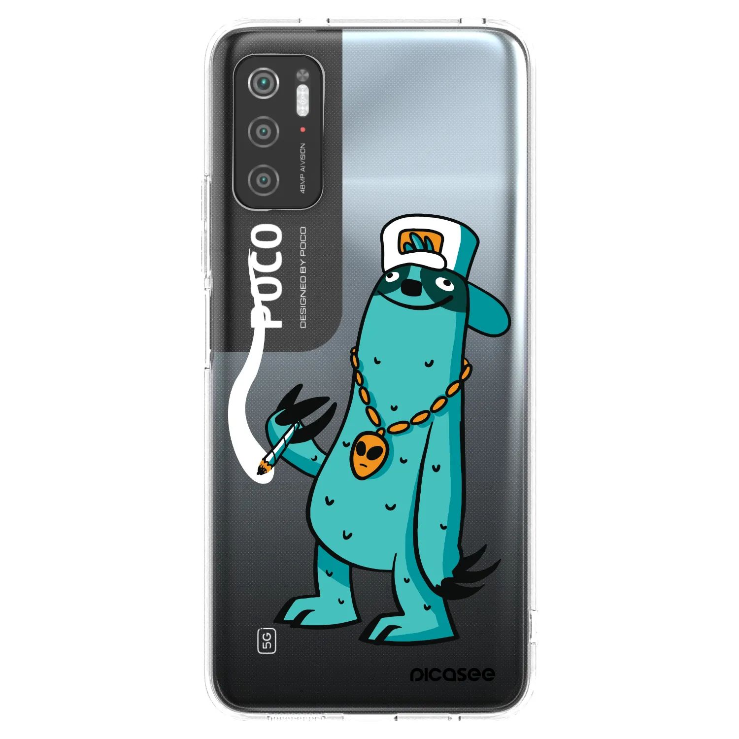 Picasee silikonový průhledný obal pro Xiaomi Poco M3 Pro 5G - Earth - Je mi fajn