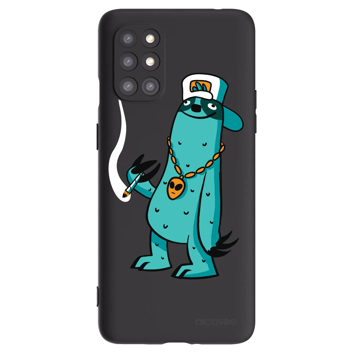 Picasee silikonový černý obal pro OnePlus 8T - Earth - Je mi fajn