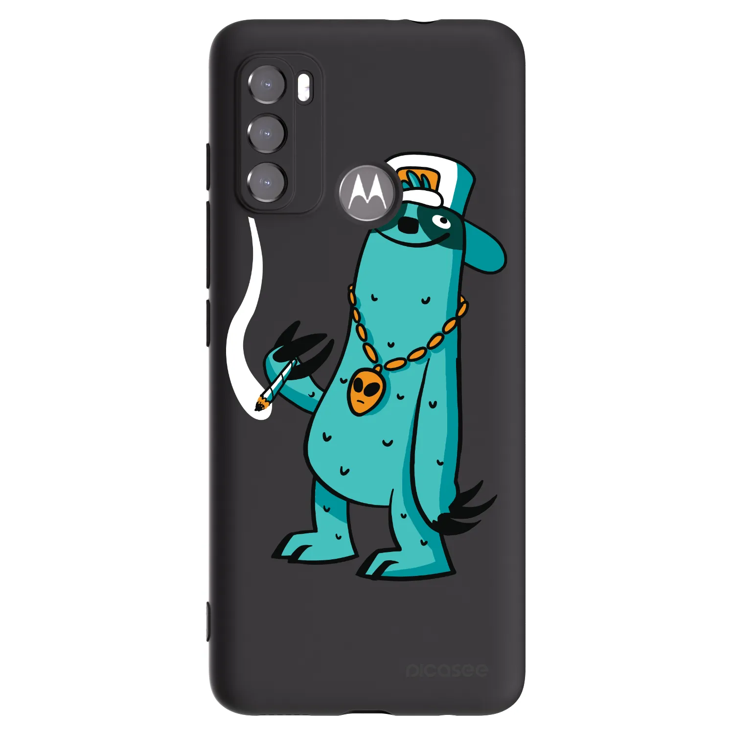 Picasee silikonový černý obal pro Motorola Moto G60 - Earth - Je mi fajn