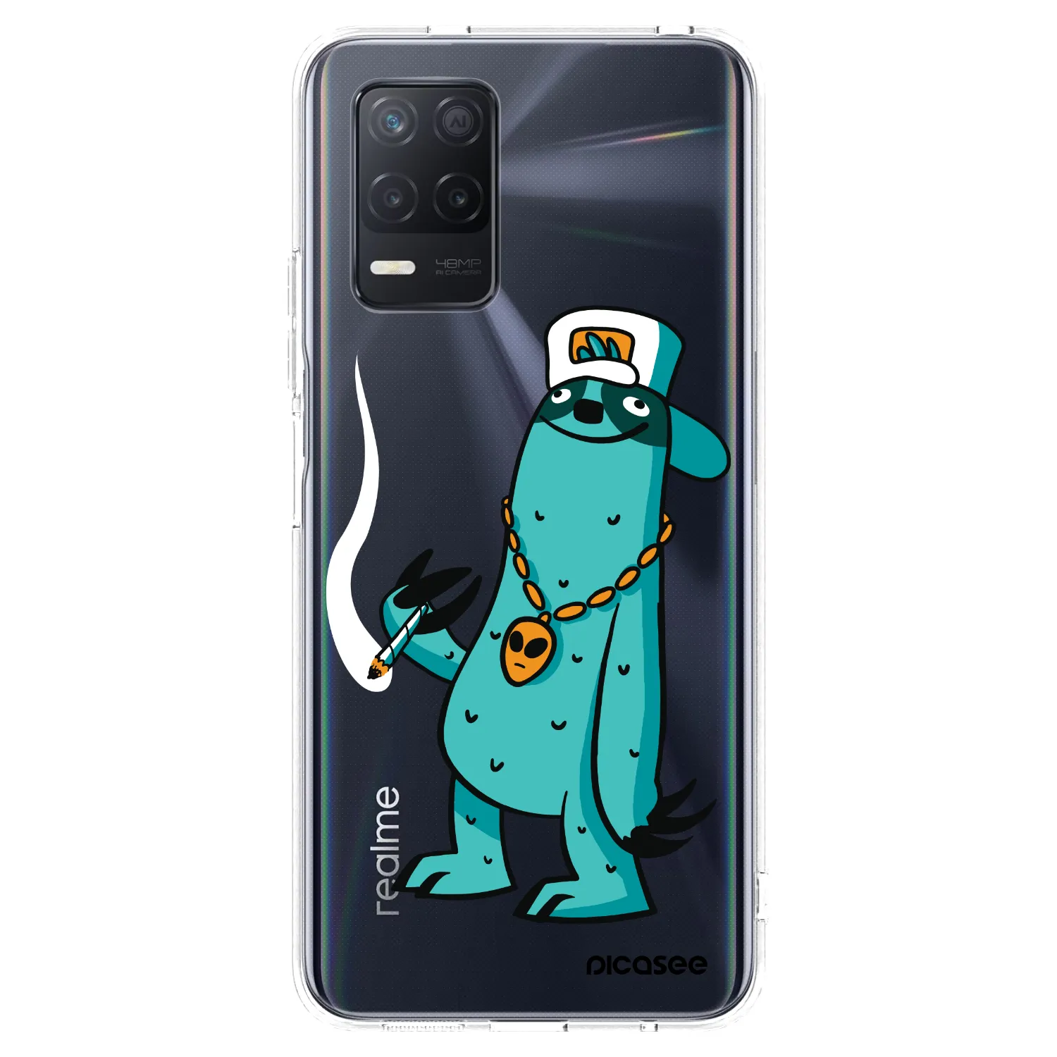 Picasee silikonový průhledný obal pro Realme 8 5G - Earth - Je mi fajn