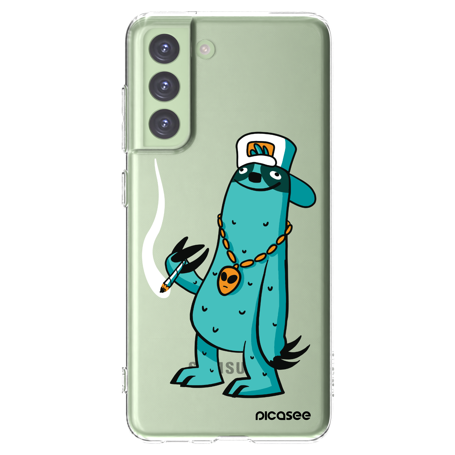 Picasee silikonový průhledný obal pro Samsung Galaxy S21 FE 5G - Earth - Je mi fajn