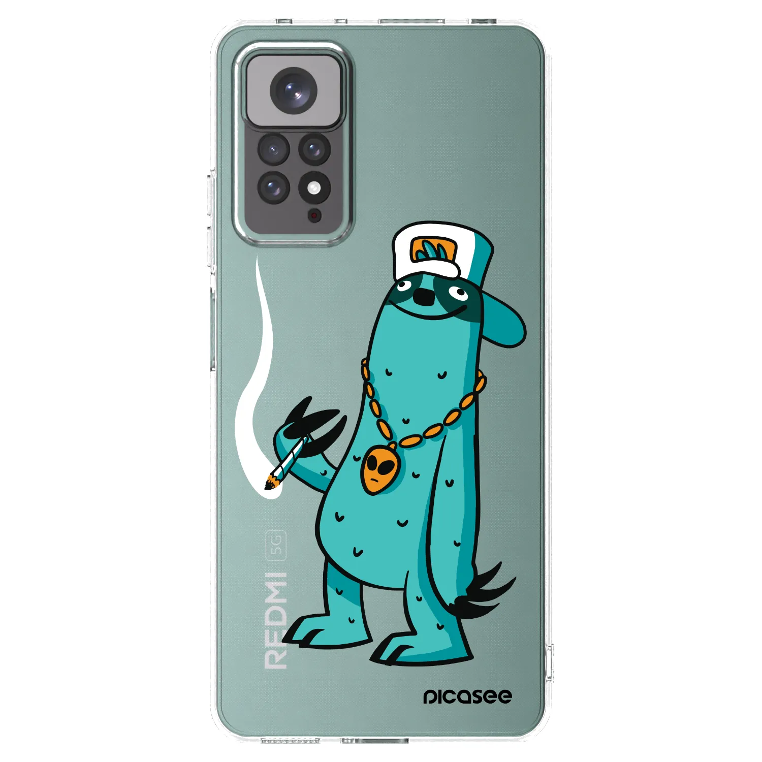 Picasee silikonový průhledný obal pro Xiaomi Redmi Note 11S 4G - Earth - Je mi fajn