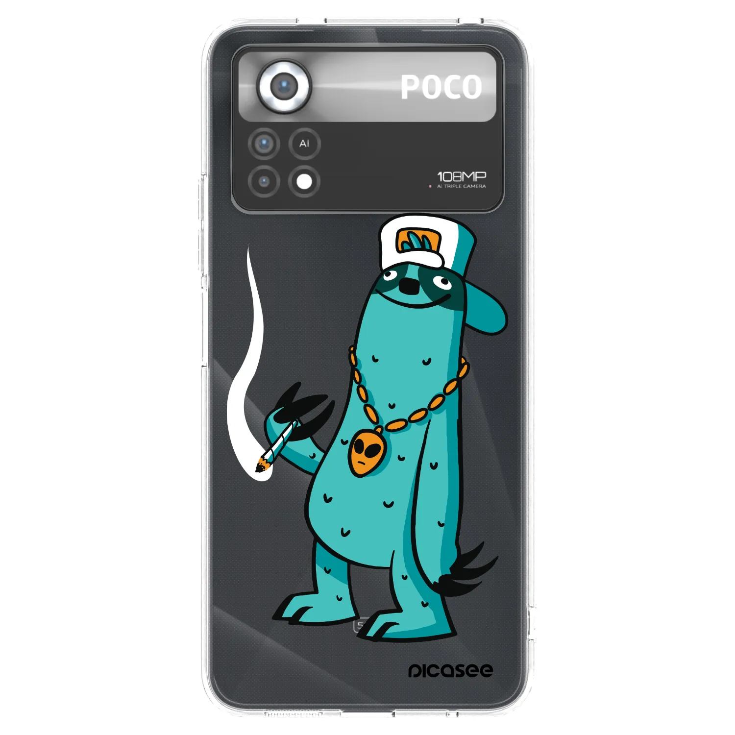 Picasee silikonový průhledný obal pro Xiaomi Poco X4 Pro 5G - Earth - Je mi fajn
