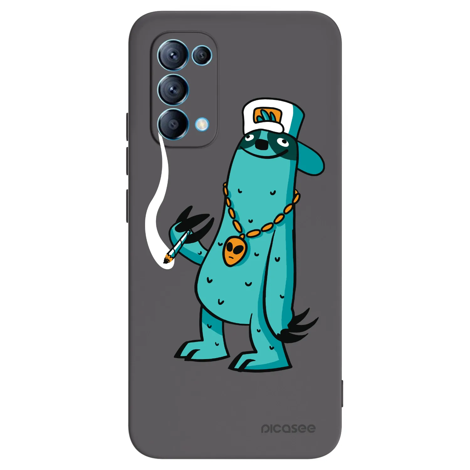 Picasee silikonový černý obal pro OPPO Reno 5 5G - Earth - Je mi fajn