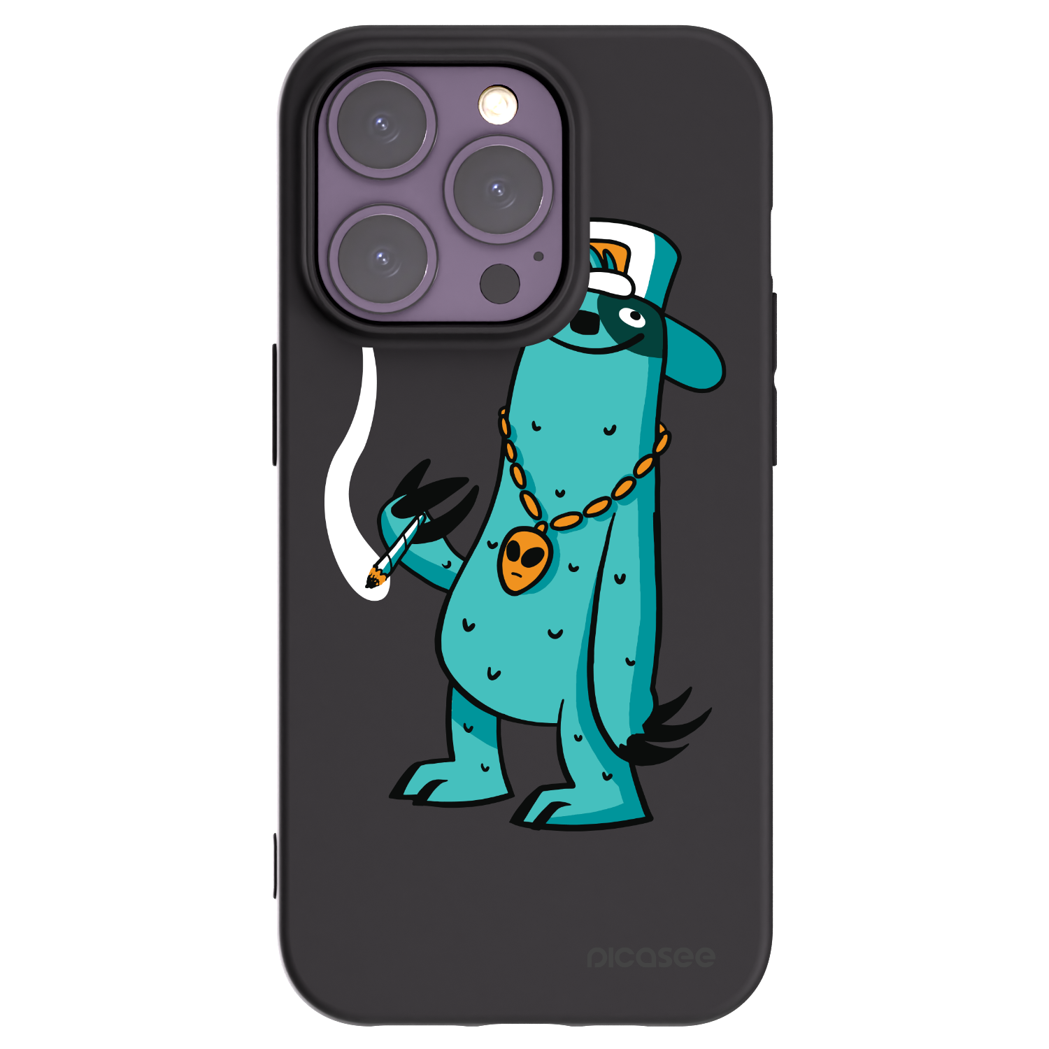 Picasee silikonový černý obal pro Apple iPhone 14 Pro - Earth - Je mi fajn