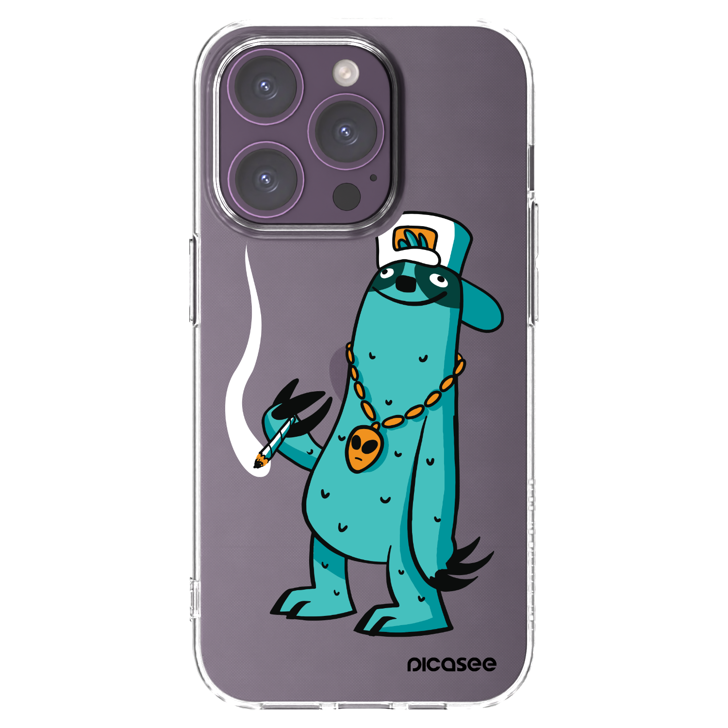 Picasee silikonový průhledný obal pro Apple iPhone 14 Pro - Earth - Je mi fajn