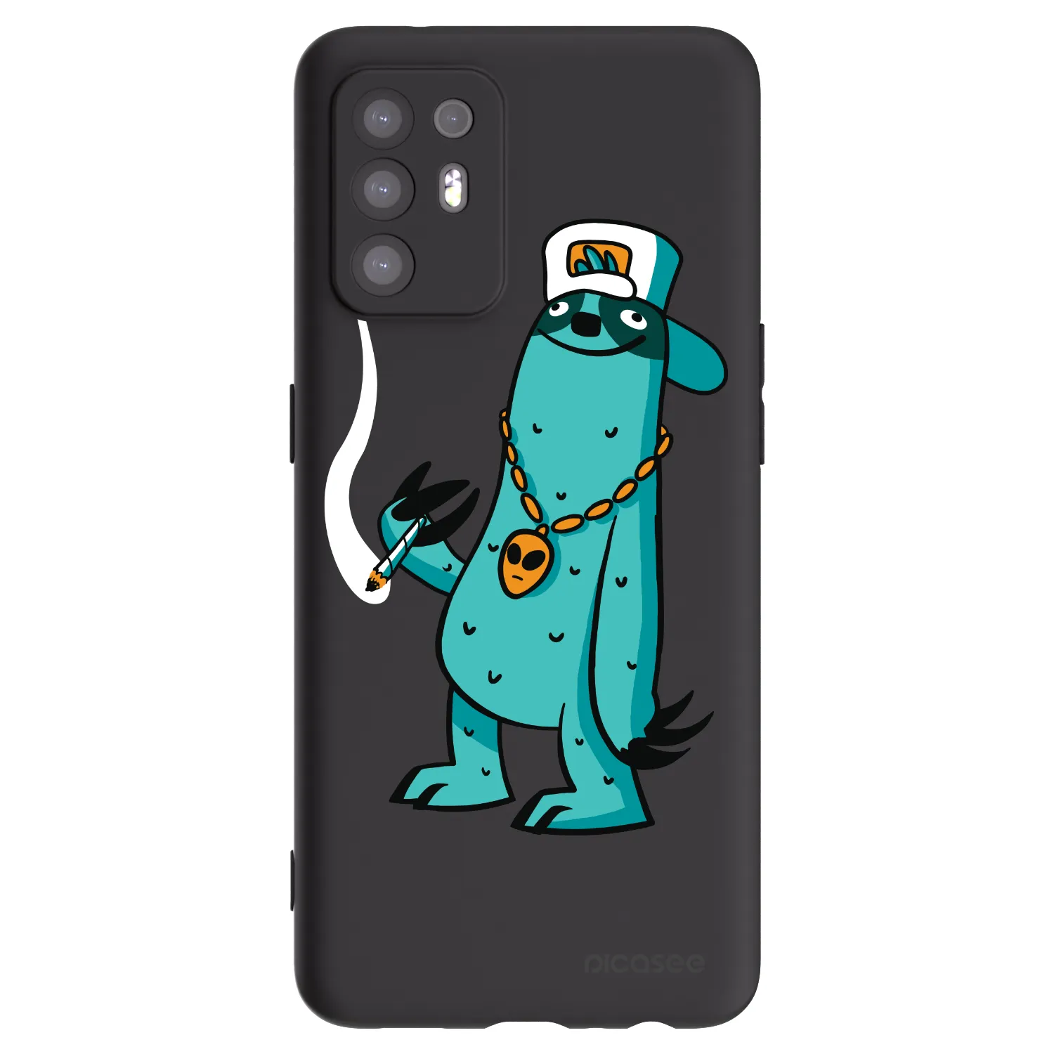 Picasee silikonový černý obal pro OPPO A94 5G - Earth - Je mi fajn