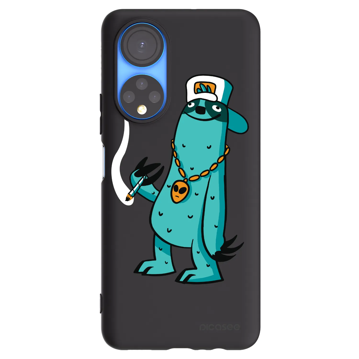 Picasee silikonový černý obal pro Honor X7 - Earth - Je mi fajn