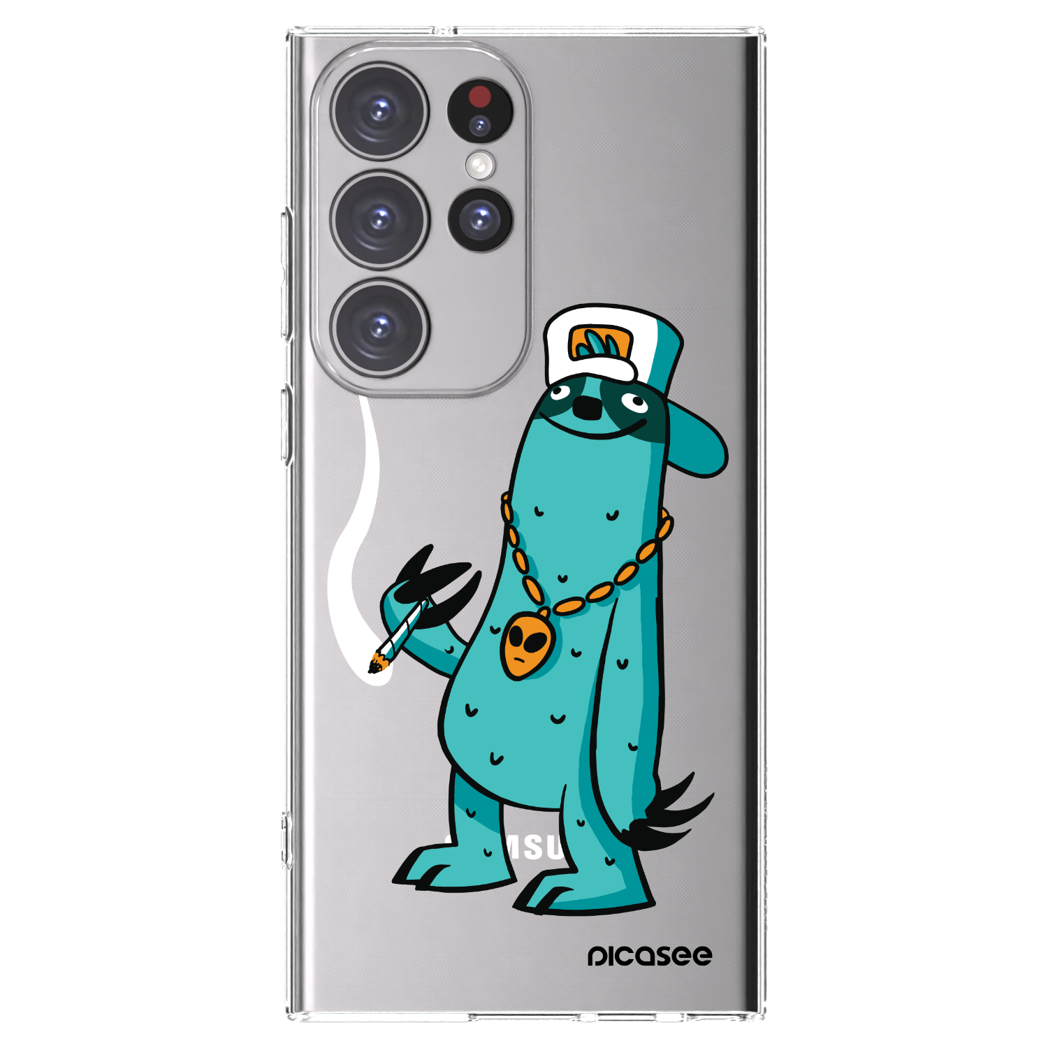 Picasee silikonový průhledný obal pro Samsung Galaxy S23 Ultra 5G - Earth - Je mi fajn