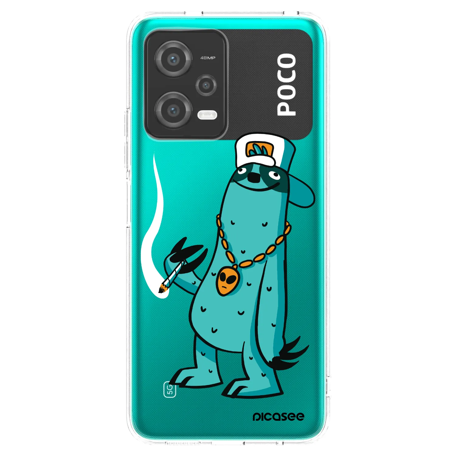 Picasee silikonový průhledný obal pro Xiaomi Poco X5 - Earth - Je mi fajn