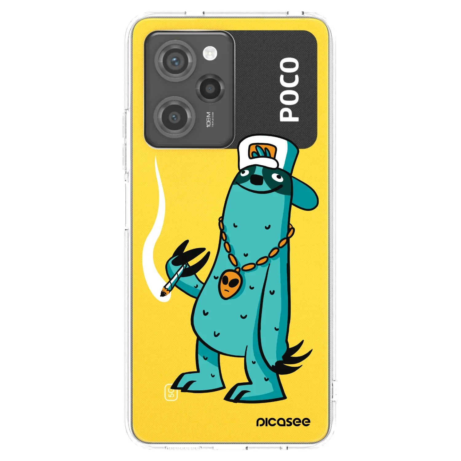 Picasee silikonový průhledný obal pro Xiaomi Poco X5 Pro - Earth - Je mi fajn
