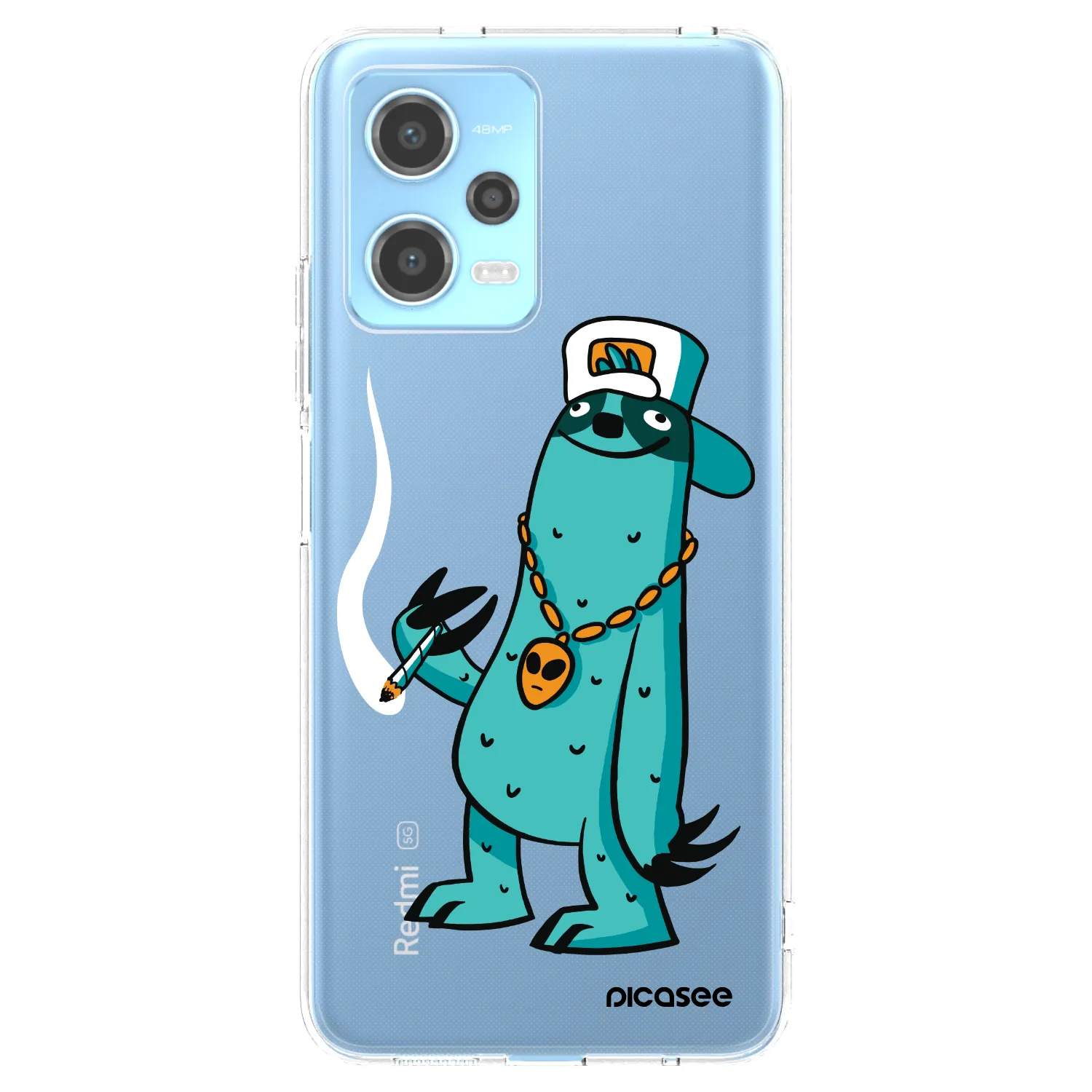 Picasee silikonový průhledný obal pro Xiaomi Redmi Note 12 5G - Earth - Je mi fajn