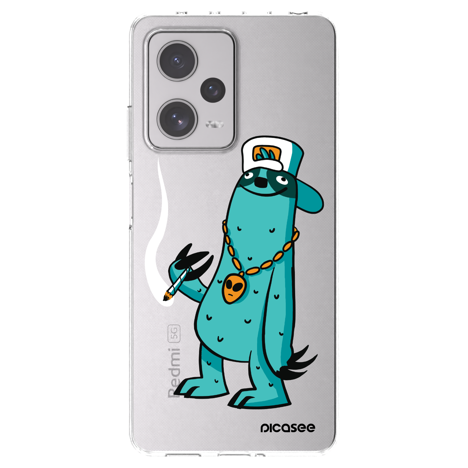 Picasee silikonový průhledný obal pro Xiaomi Redmi Note 12 Pro+ 5G - Earth - Je mi fajn