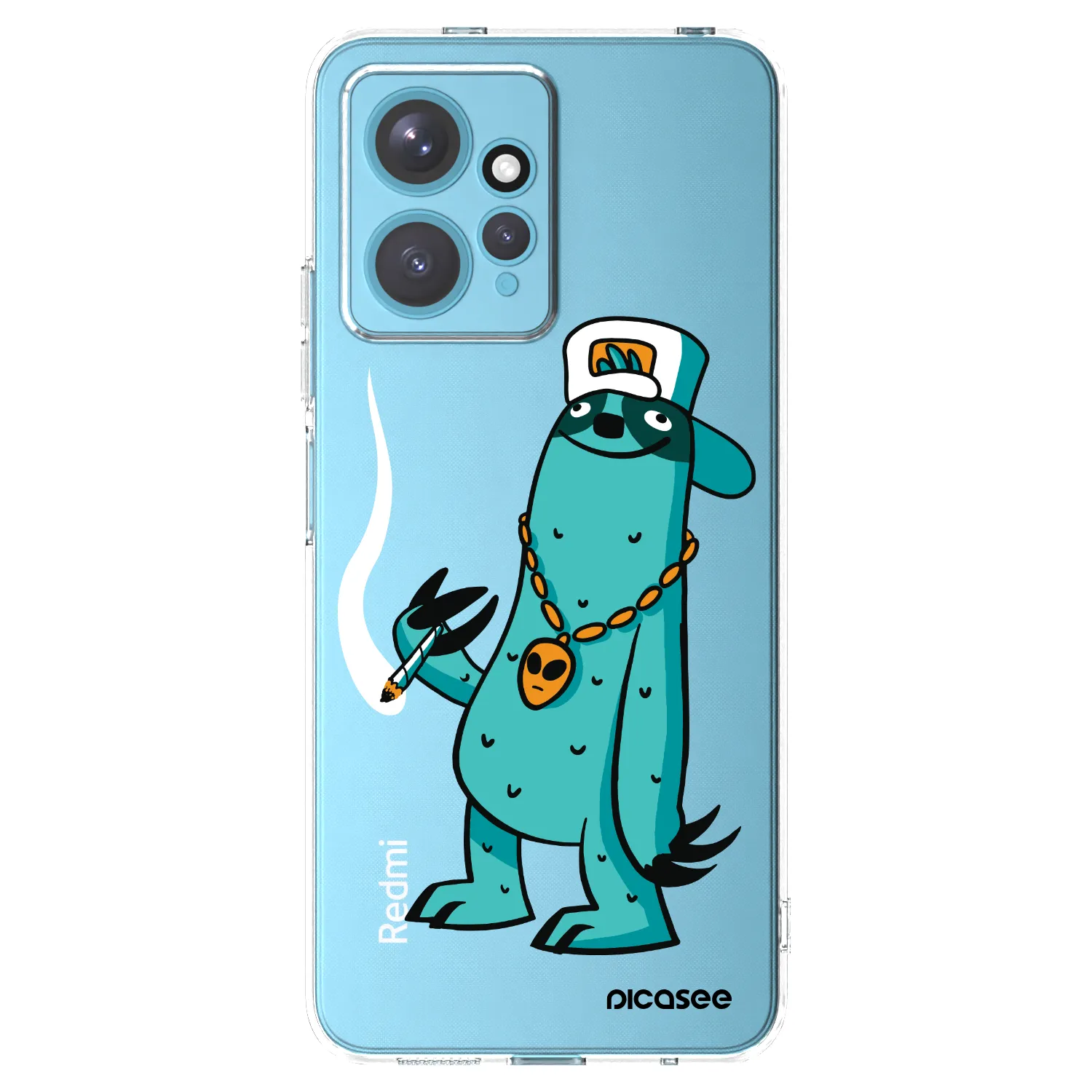 Picasee silikonový průhledný obal pro Xiaomi Redmi Note 12 4G - Earth - Je mi fajn
