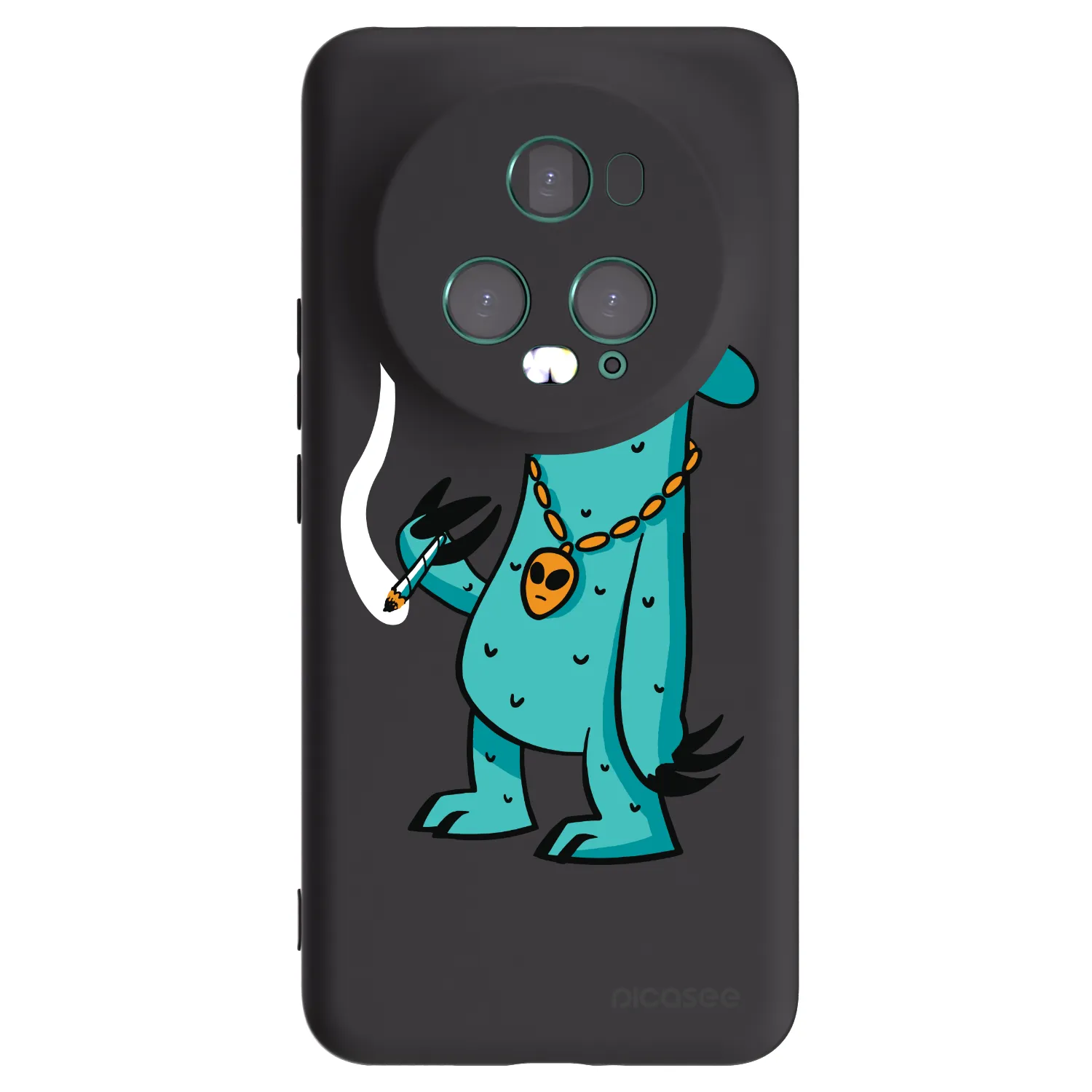 Picasee silikonový černý obal pro Honor Magic5 Pro - Earth - Je mi fajn
