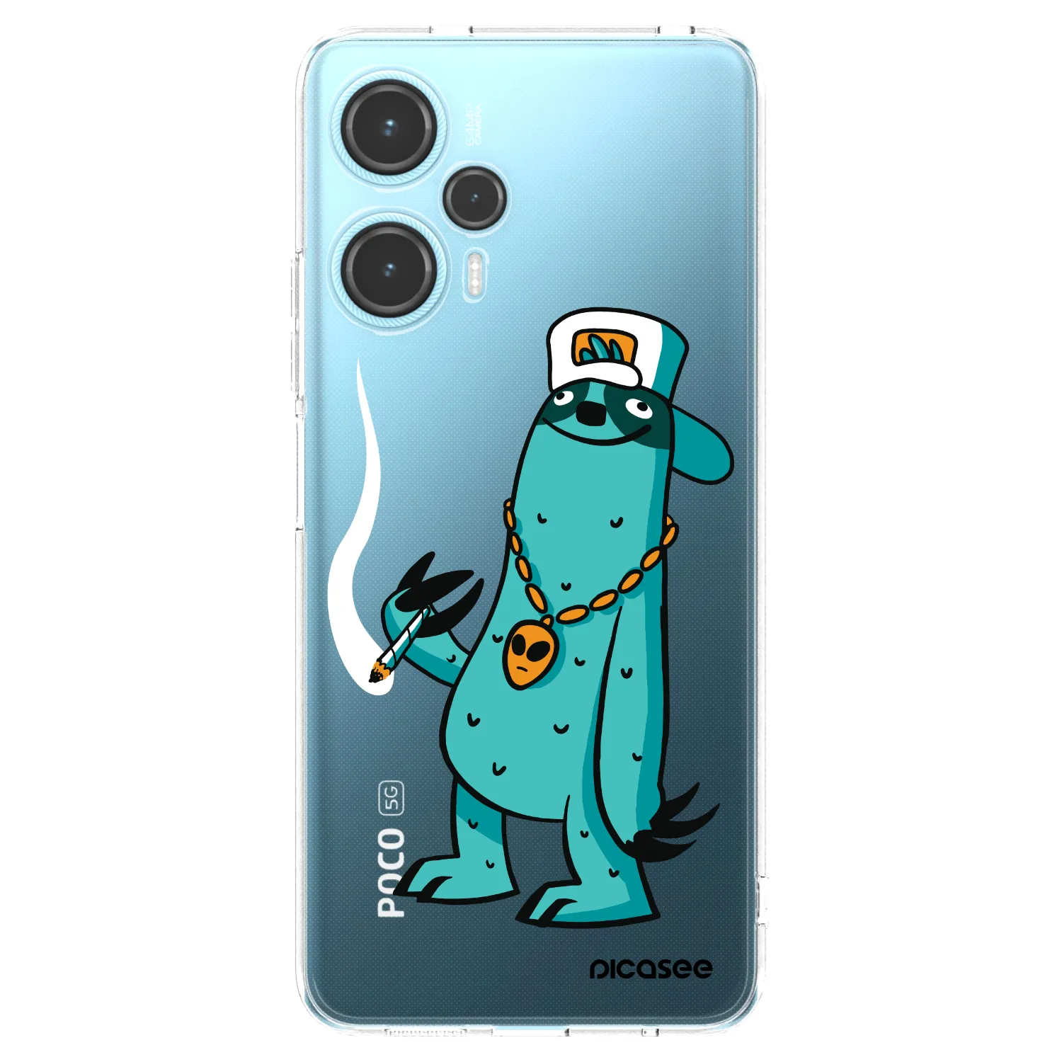 Picasee silikonový průhledný obal pro Xiaomi Poco F5 - Earth - Je mi fajn