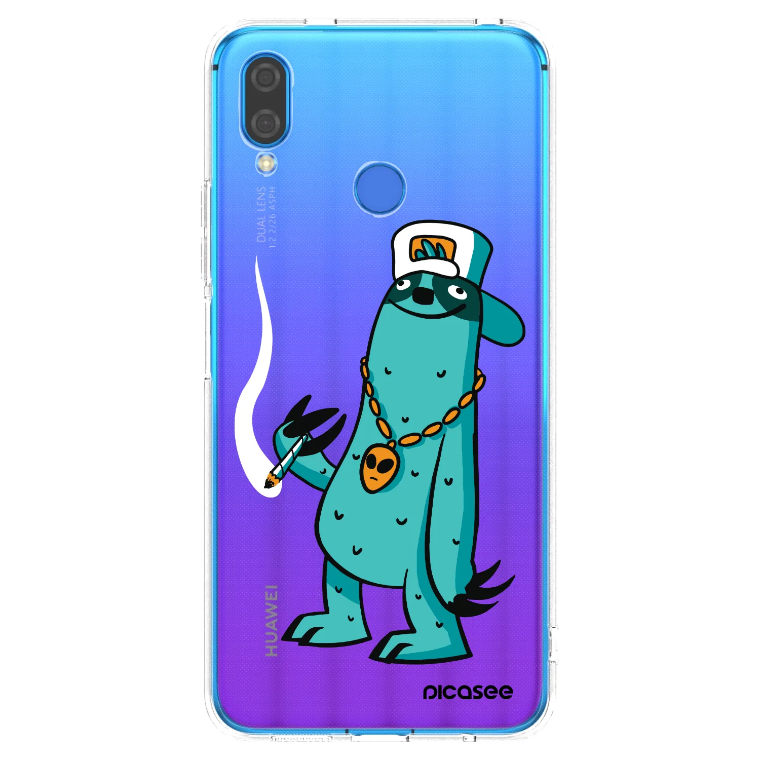 Picasee silikonový průhledný obal pro Huawei Nova 3 - Earth - Je mi fajn