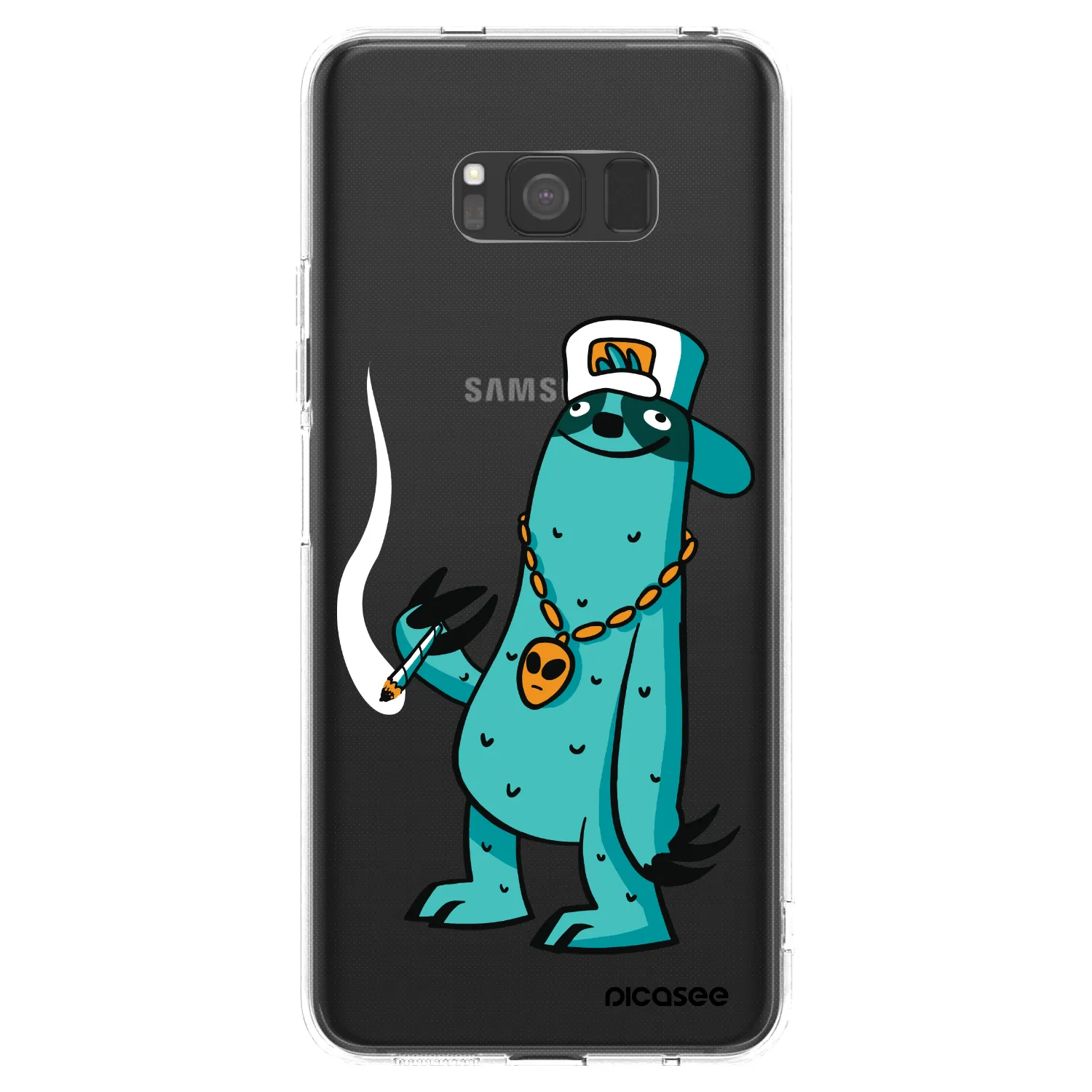 Picasee silikonový průhledný obal pro Samsung Galaxy S8 G950F - Earth - Je mi fajn