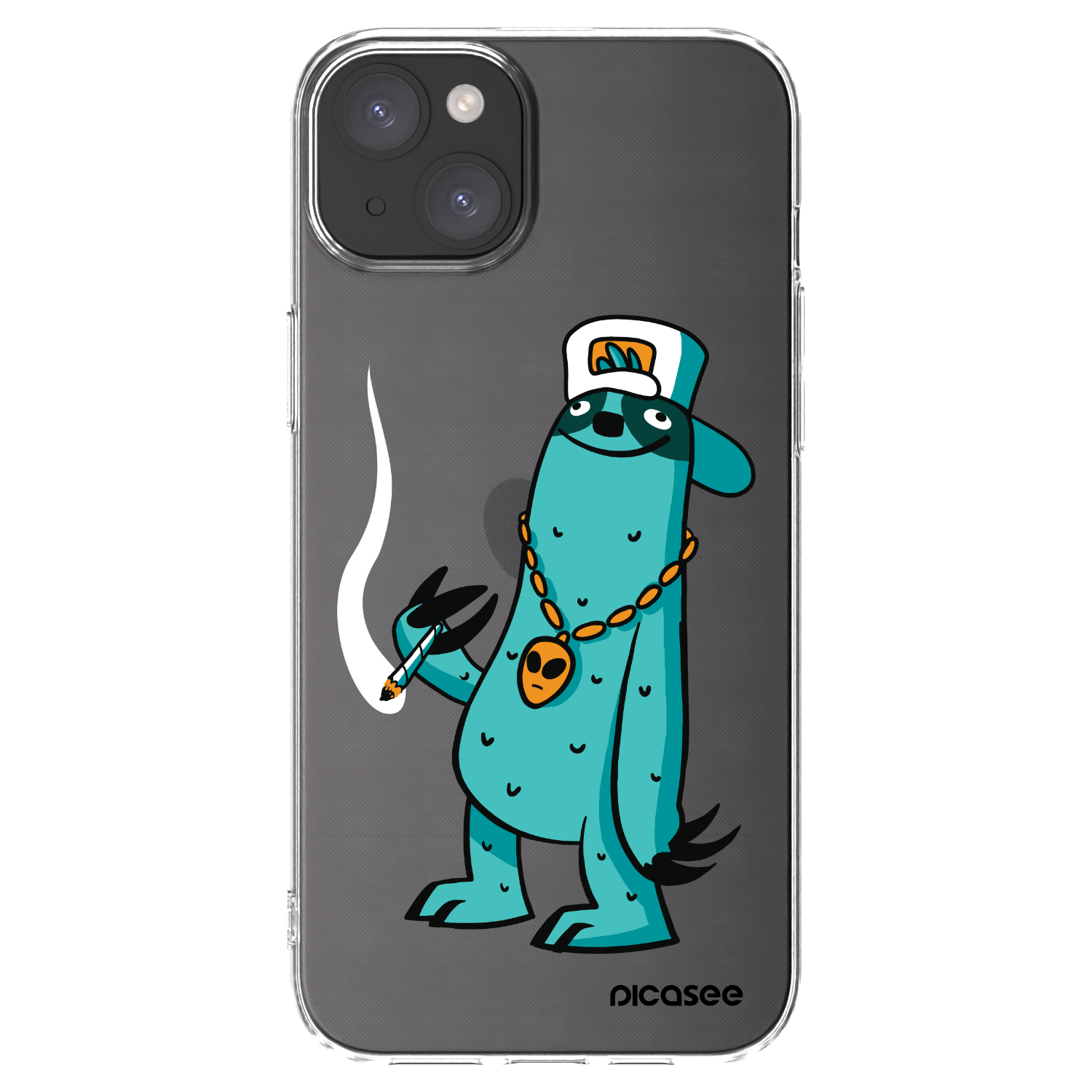 Picasee silikonový průhledný obal pro Apple iPhone 15 Plus - Earth - Je mi fajn