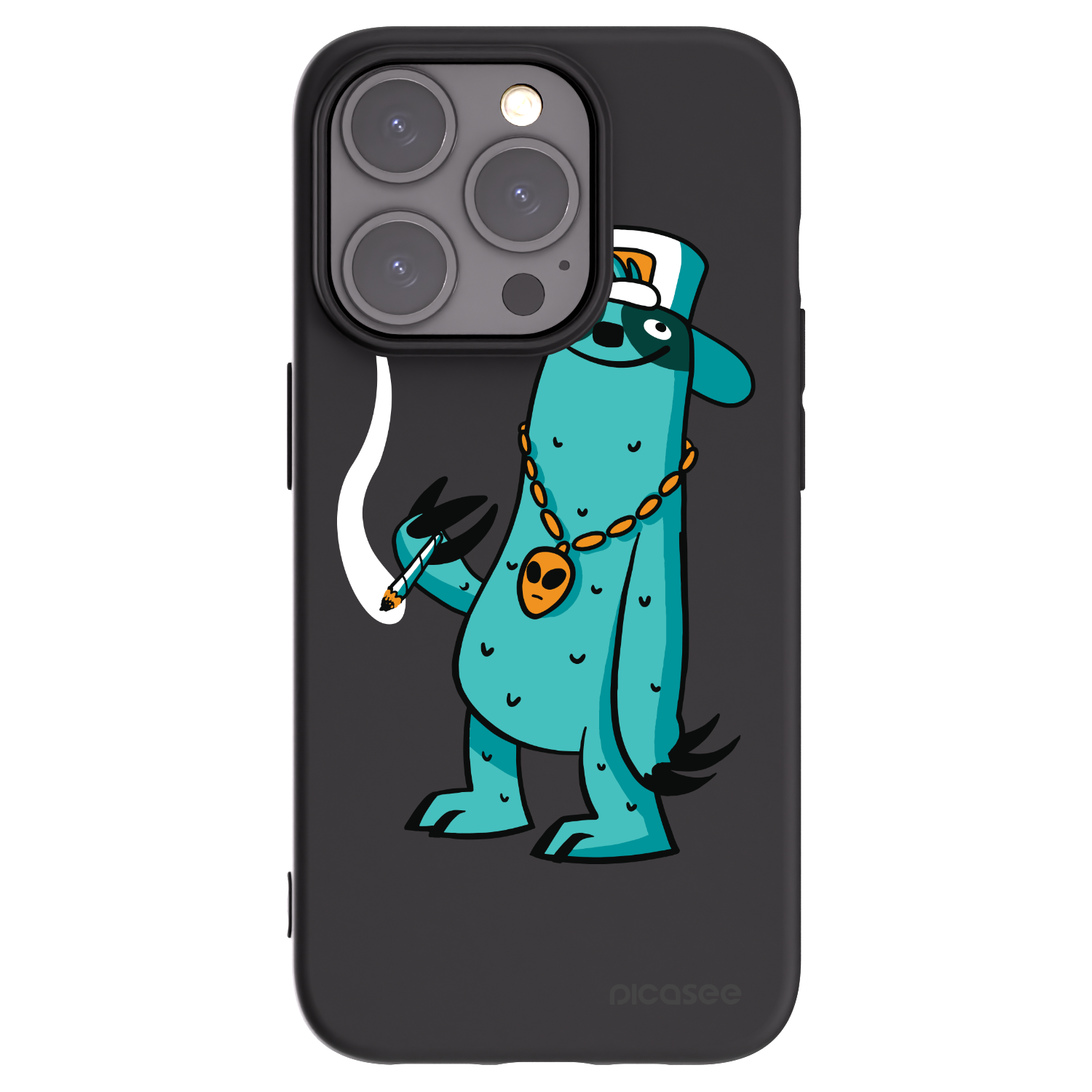 Picasee silikonový černý obal pro Apple iPhone 15 Pro - Earth - Je mi fajn