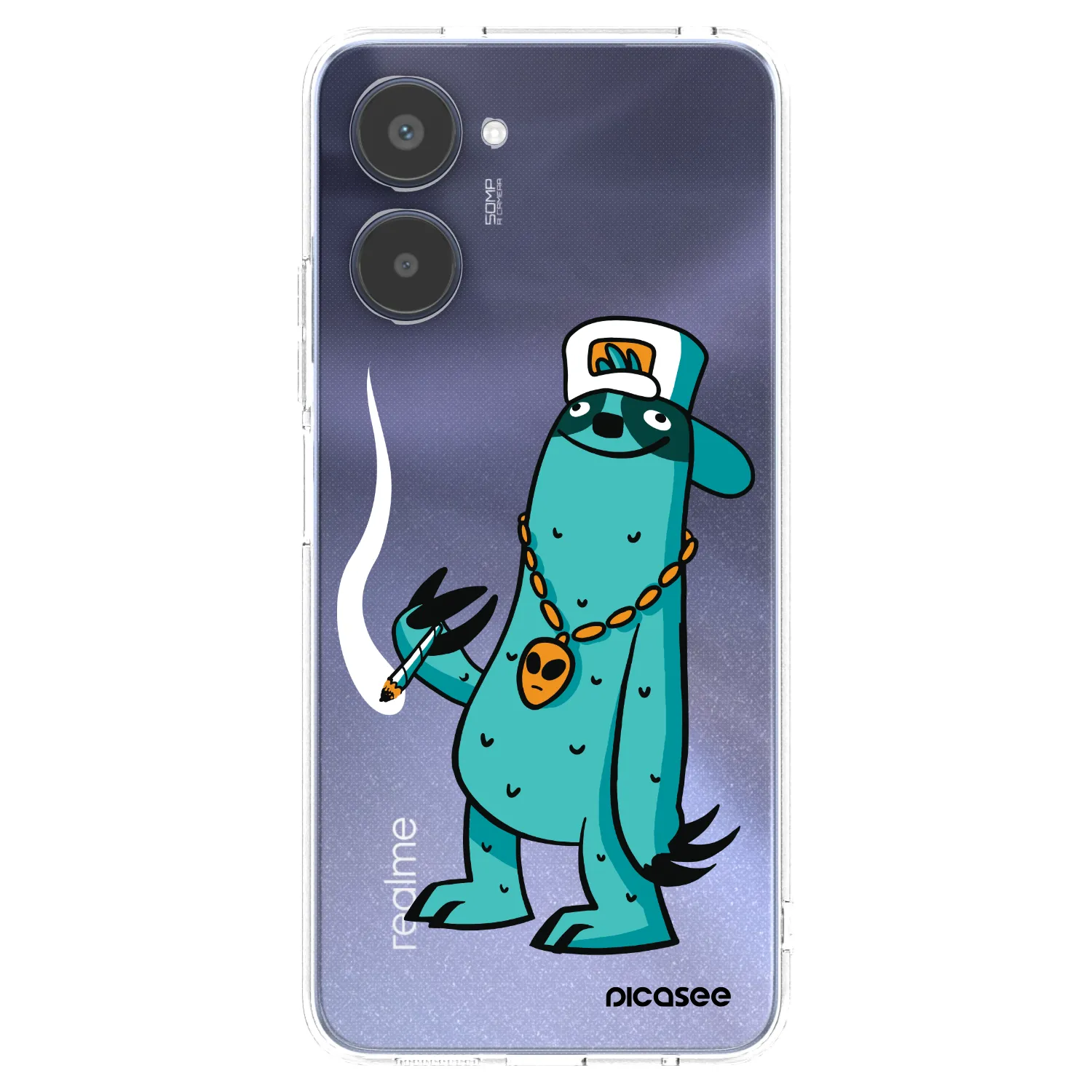 Picasee silikonový průhledný obal pro Realme 10 4G - Earth - Je mi fajn