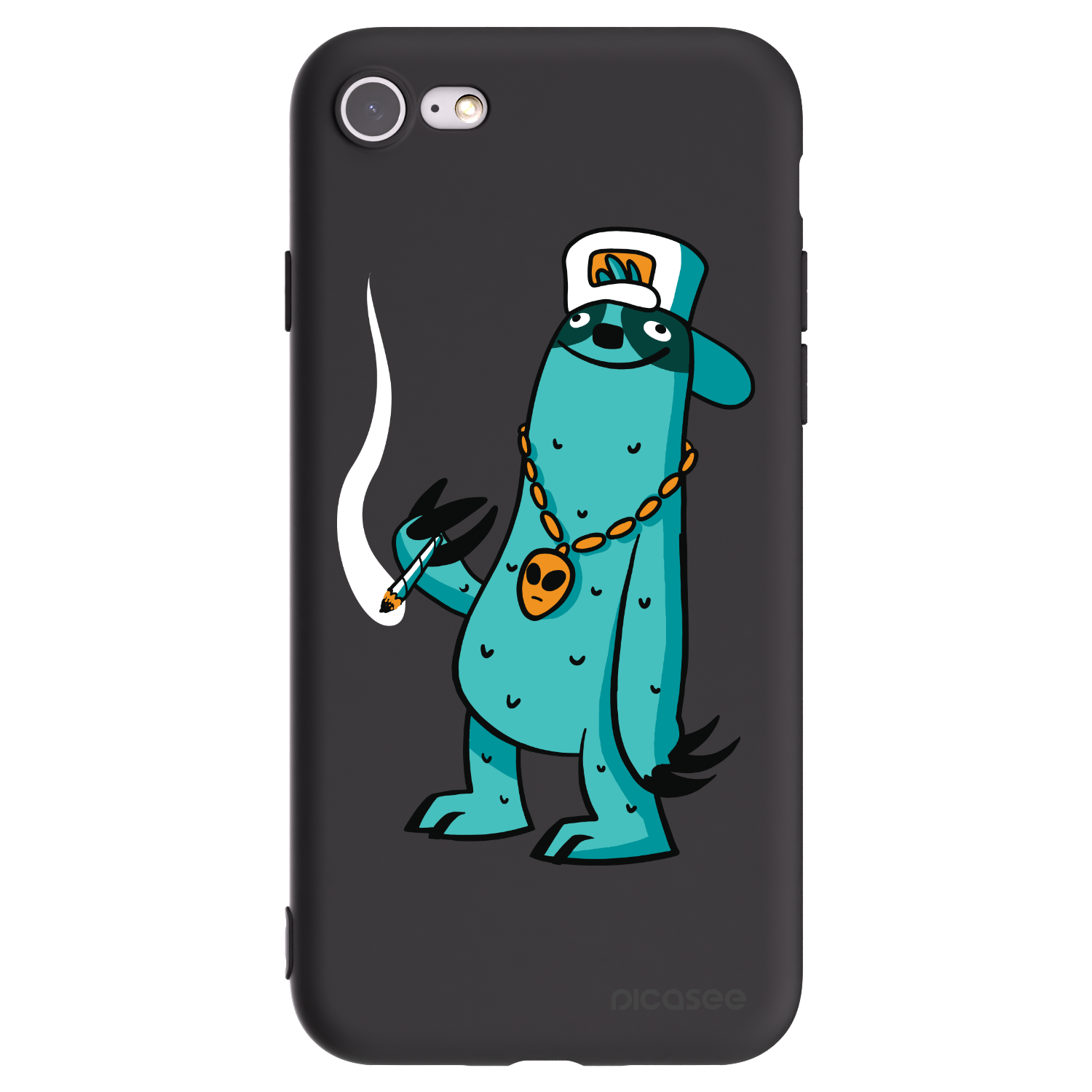 Picasee silikonový černý obal pro Apple iPhone 7 - Earth - Je mi fajn