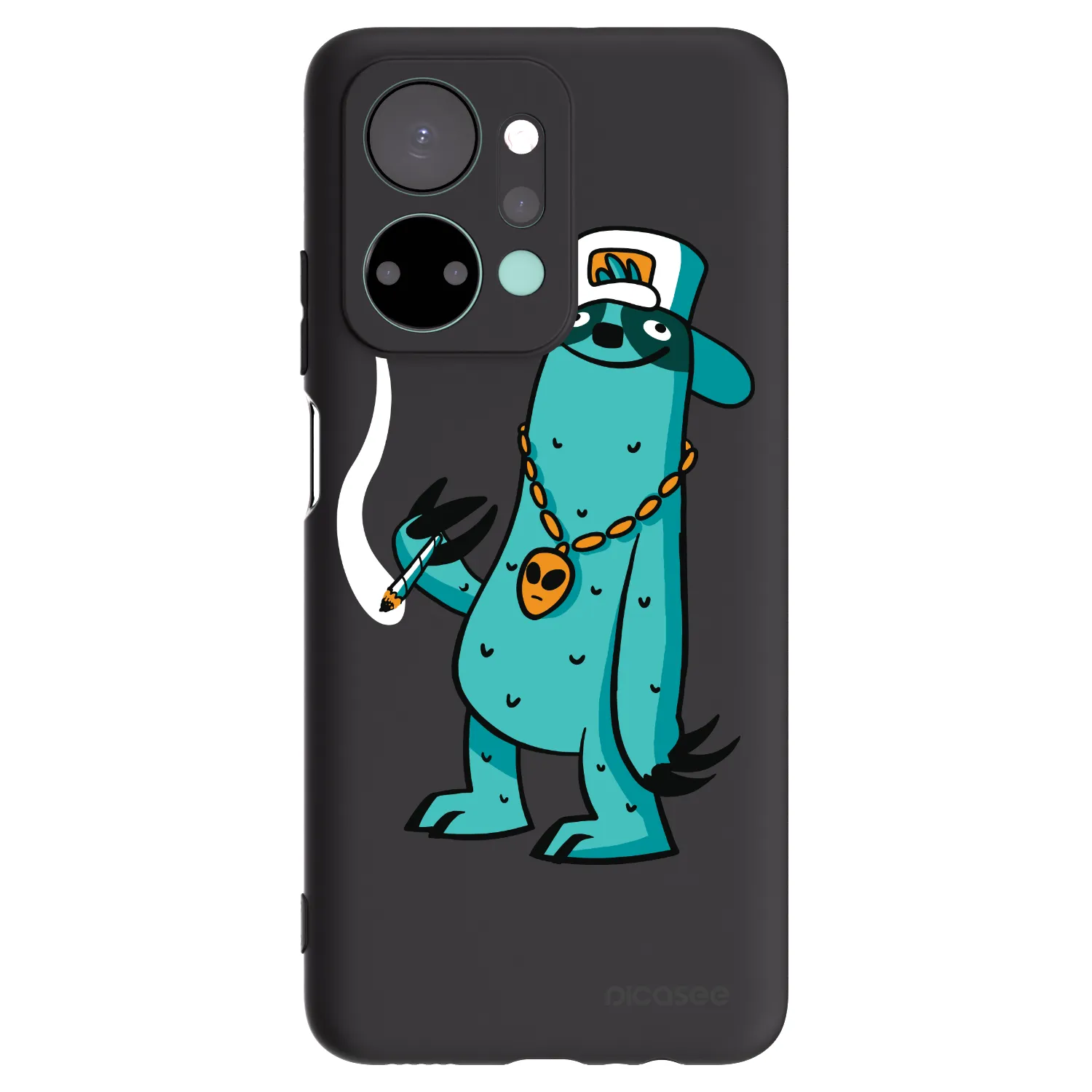 Picasee silikonový černý obal pro Honor X7a - Earth - Je mi fajn