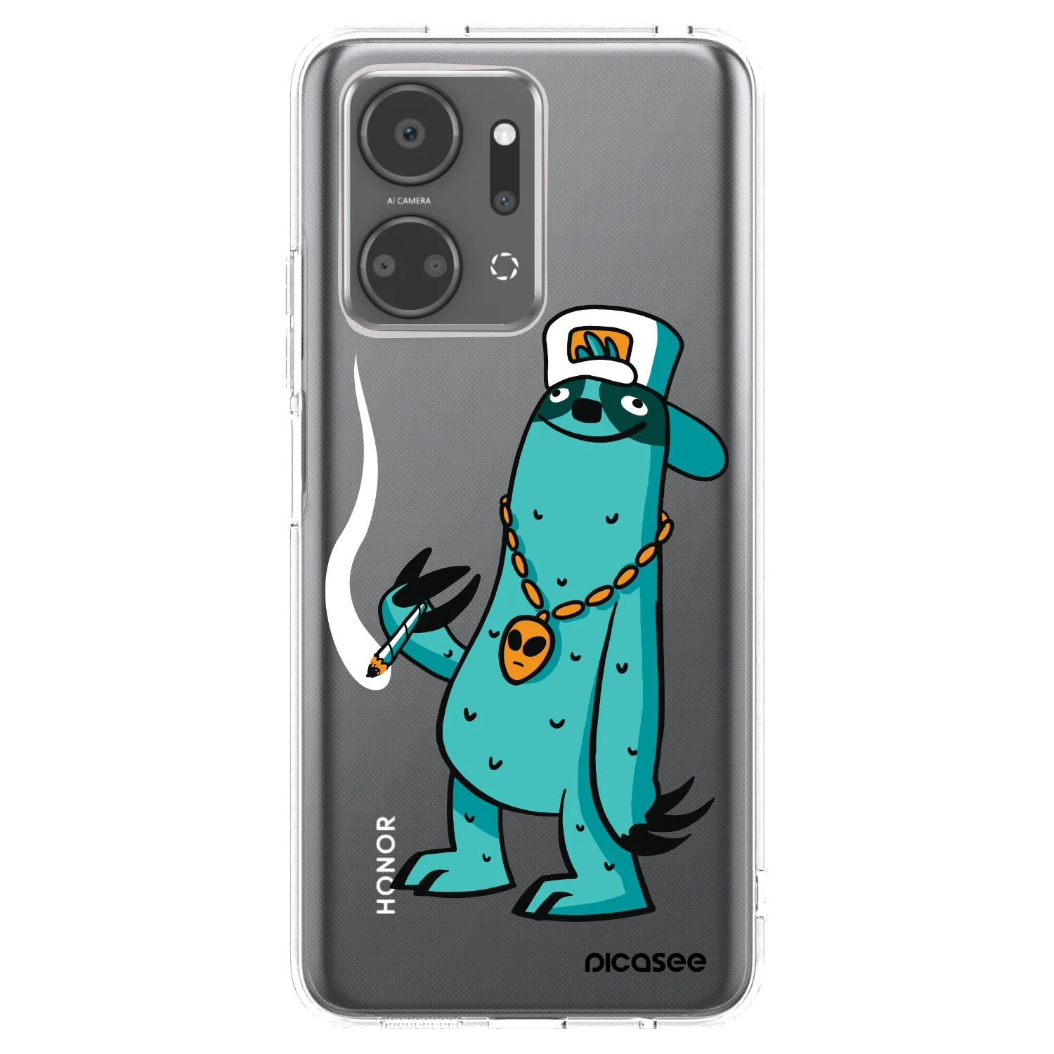 Picasee silikonový průhledný obal pro Honor X7a - Earth - Je mi fajn