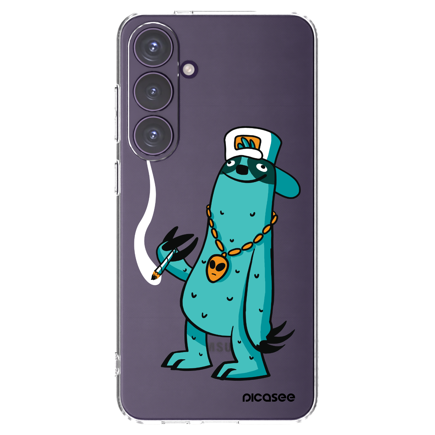 Picasee silikonový průhledný obal pro Samsung Galaxy S24+ S926B 5G - Earth - Je mi fajn