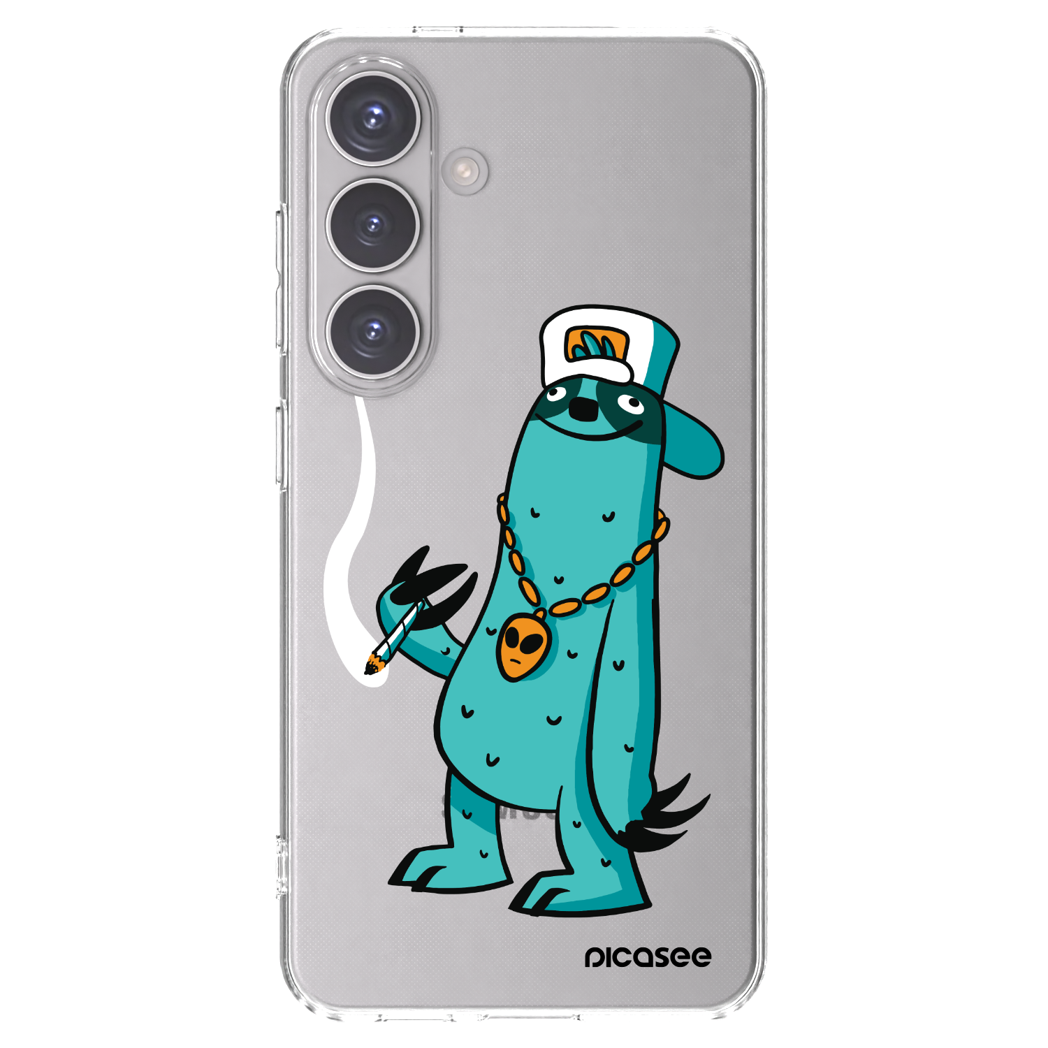 Picasee silikonový průhledný obal pro Samsung Galaxy S24 S921B 5G - Earth - Je mi fajn
