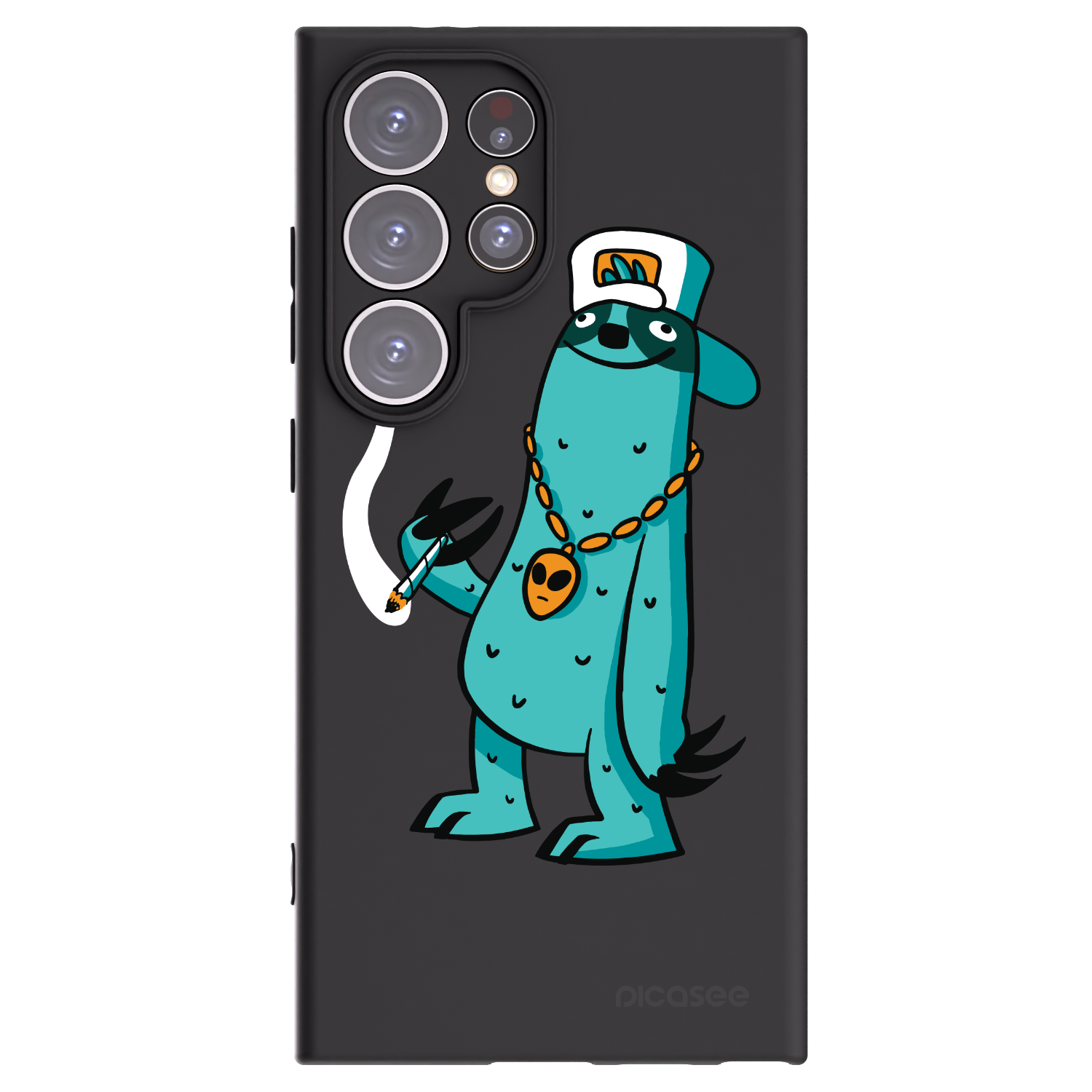 Picasee silikonový černý obal pro Samsung Galaxy S24 Ultra S928B 5G - Earth - Je mi fajn