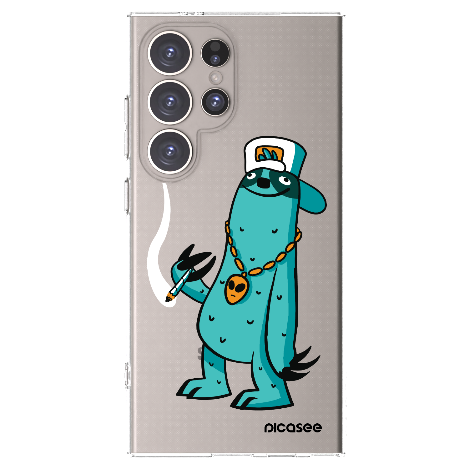 Picasee silikonový průhledný obal pro Samsung Galaxy S24 Ultra S928B 5G - Earth - Je mi fajn