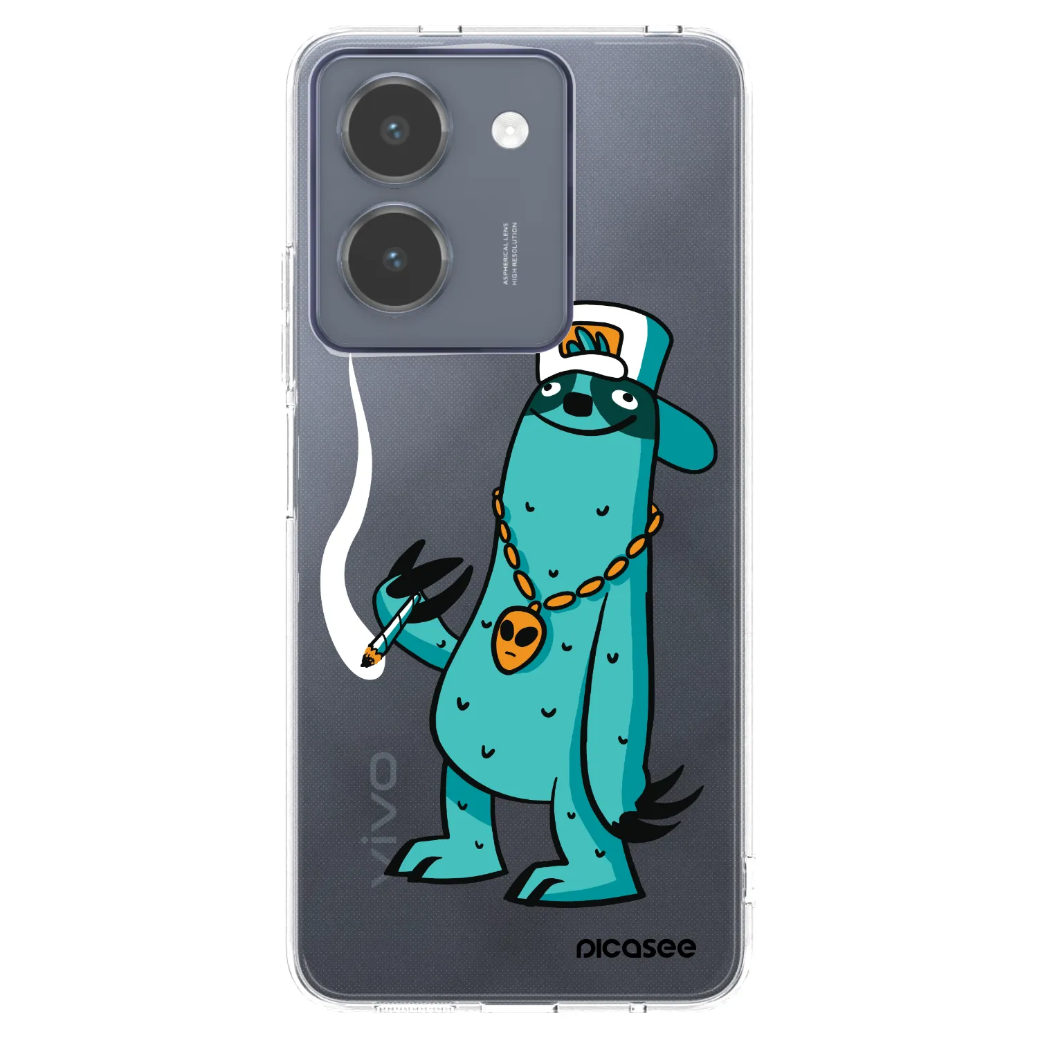 Picasee silikonový průhledný obal pro Vivo Y36 4G - Earth - Je mi fajn