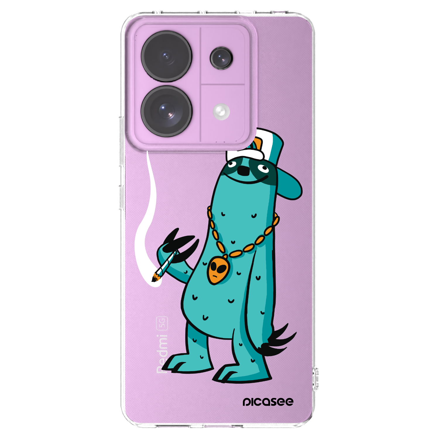 Picasee silikonový průhledný obal pro Xiaomi Redmi Note 13 Pro 5G - Earth - Je mi fajn