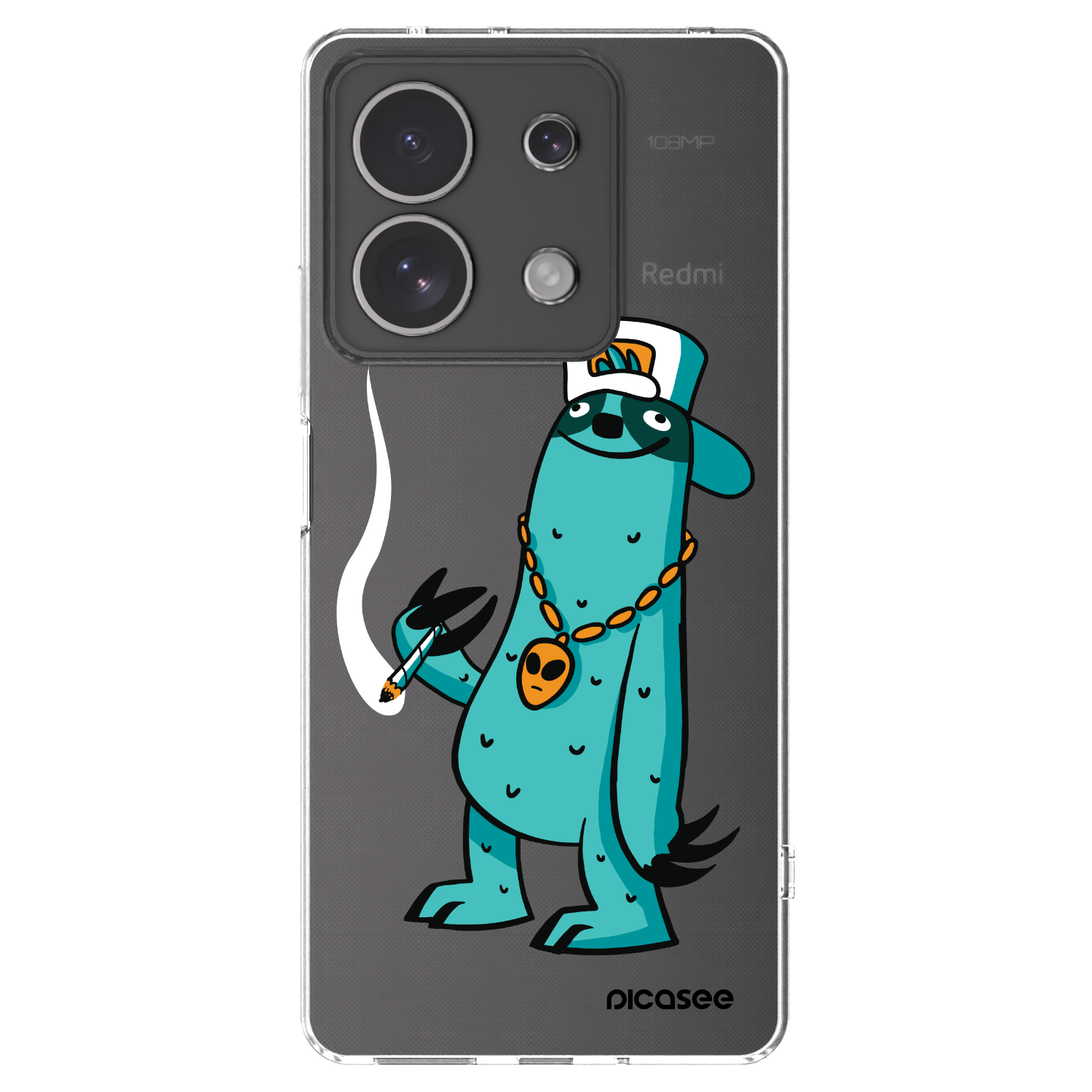 Picasee silikonový průhledný obal pro Xiaomi Redmi Note 13 4G - Earth - Je mi fajn