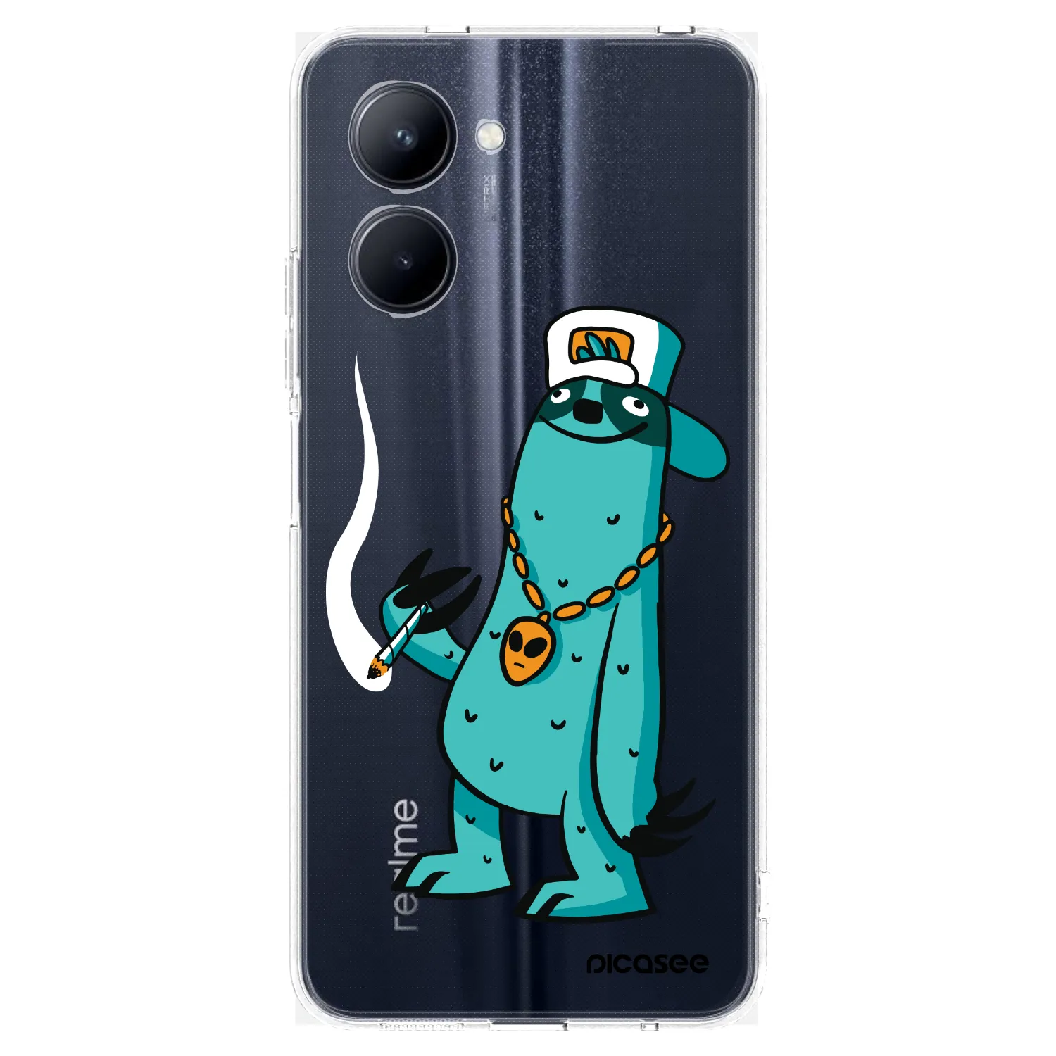 Picasee silikonový průhledný obal pro Realme C33 (2023) - Earth - Je mi fajn
