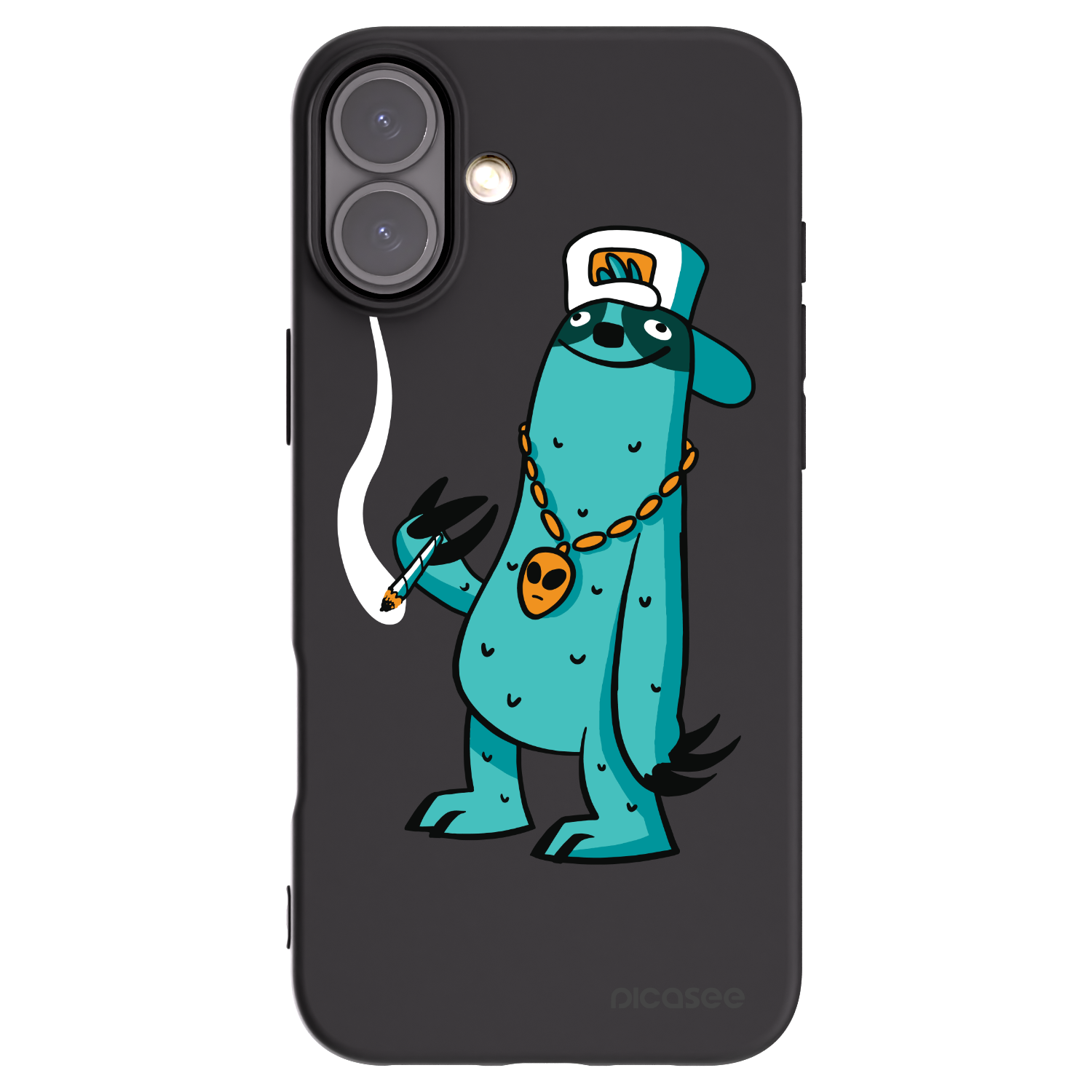 Picasee silikonový černý obal pro Apple iPhone 16 Plus - Earth - Je mi fajn