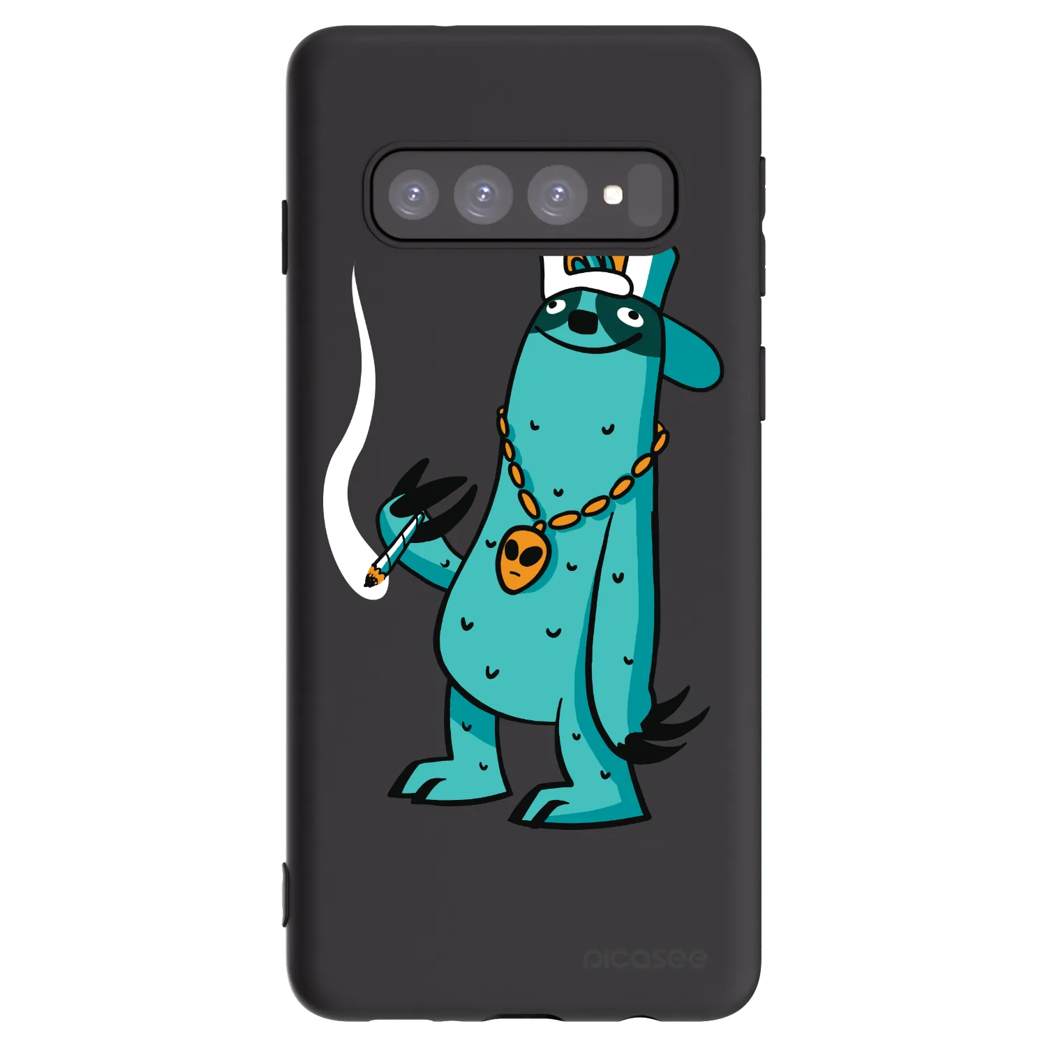 Picasee silikonový černý obal pro Samsung Galaxy S10 G973 - Earth - Je mi fajn