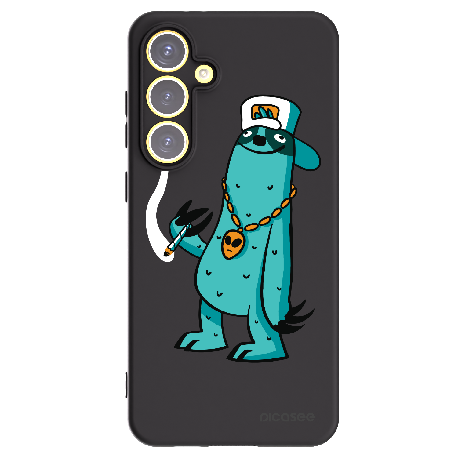 Picasee silikonový černý obal pro Samsung Galaxy S24 FE S721B - Earth - Je mi fajn