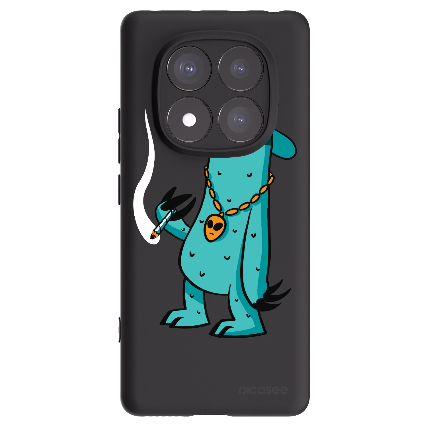Picasee silikonový černý obal pro Xiaomi Redmi Note 14 Pro 5G - Earth - Je mi fajn
