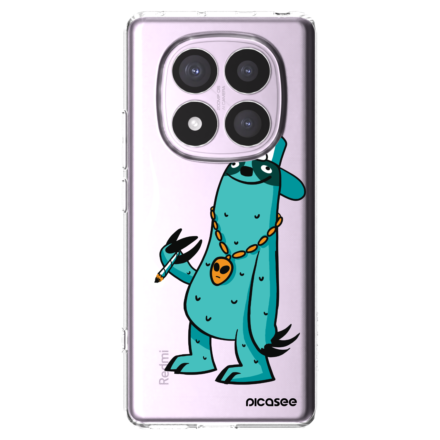 Picasee silikonový průhledný obal pro Xiaomi Redmi Note 14 Pro 5G - Earth - Je mi fajn
