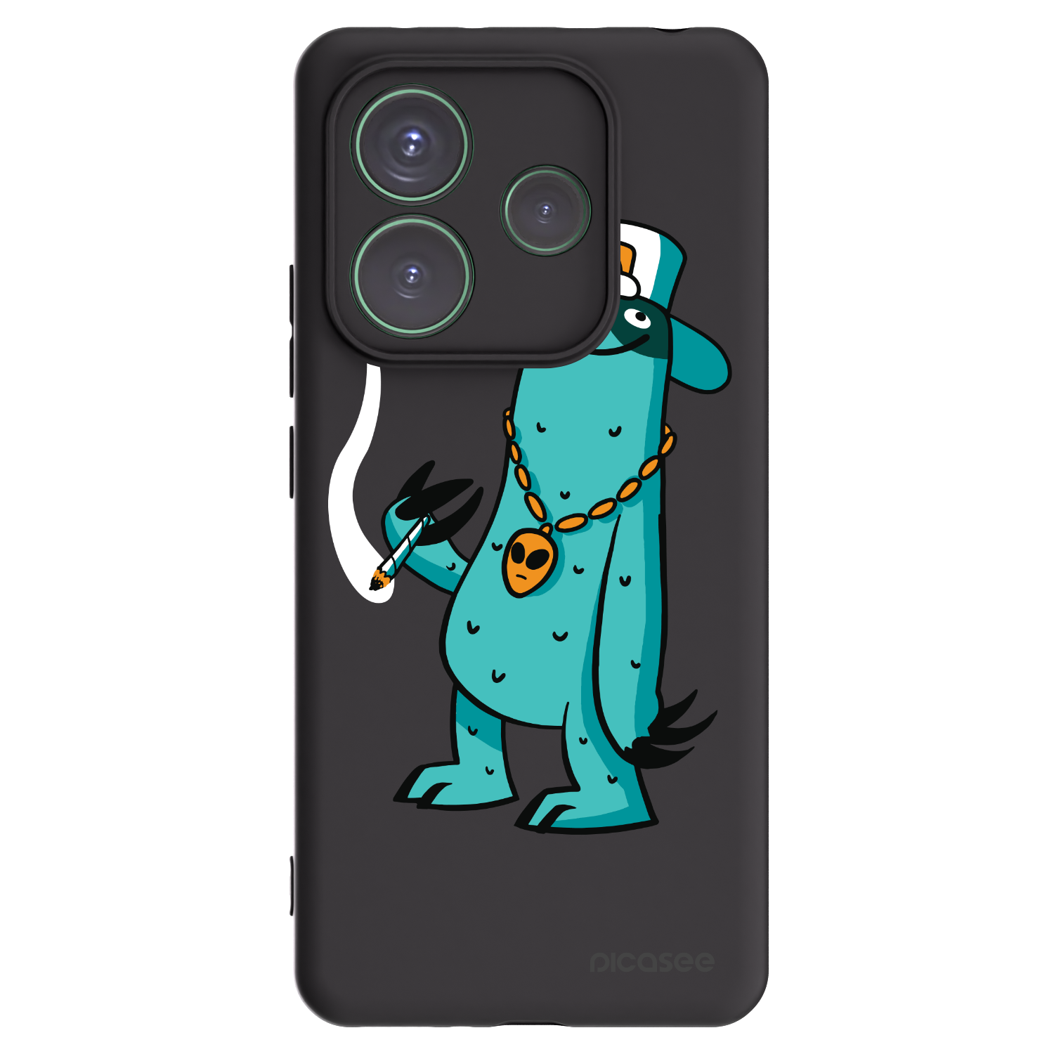 Picasee silikonový černý obal pro Xiaomi Redmi Note 14 5G - Earth - Je mi fajn