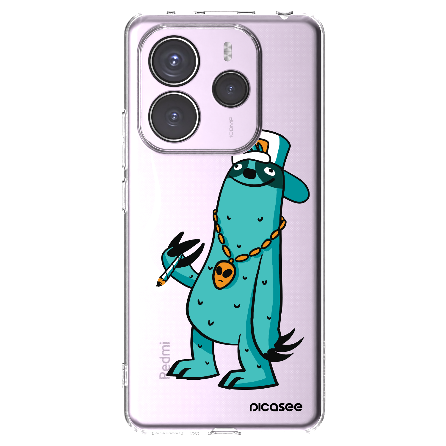 Picasee silikonový průhledný obal pro Xiaomi Redmi Note 14 5G - Earth - Je mi fajn