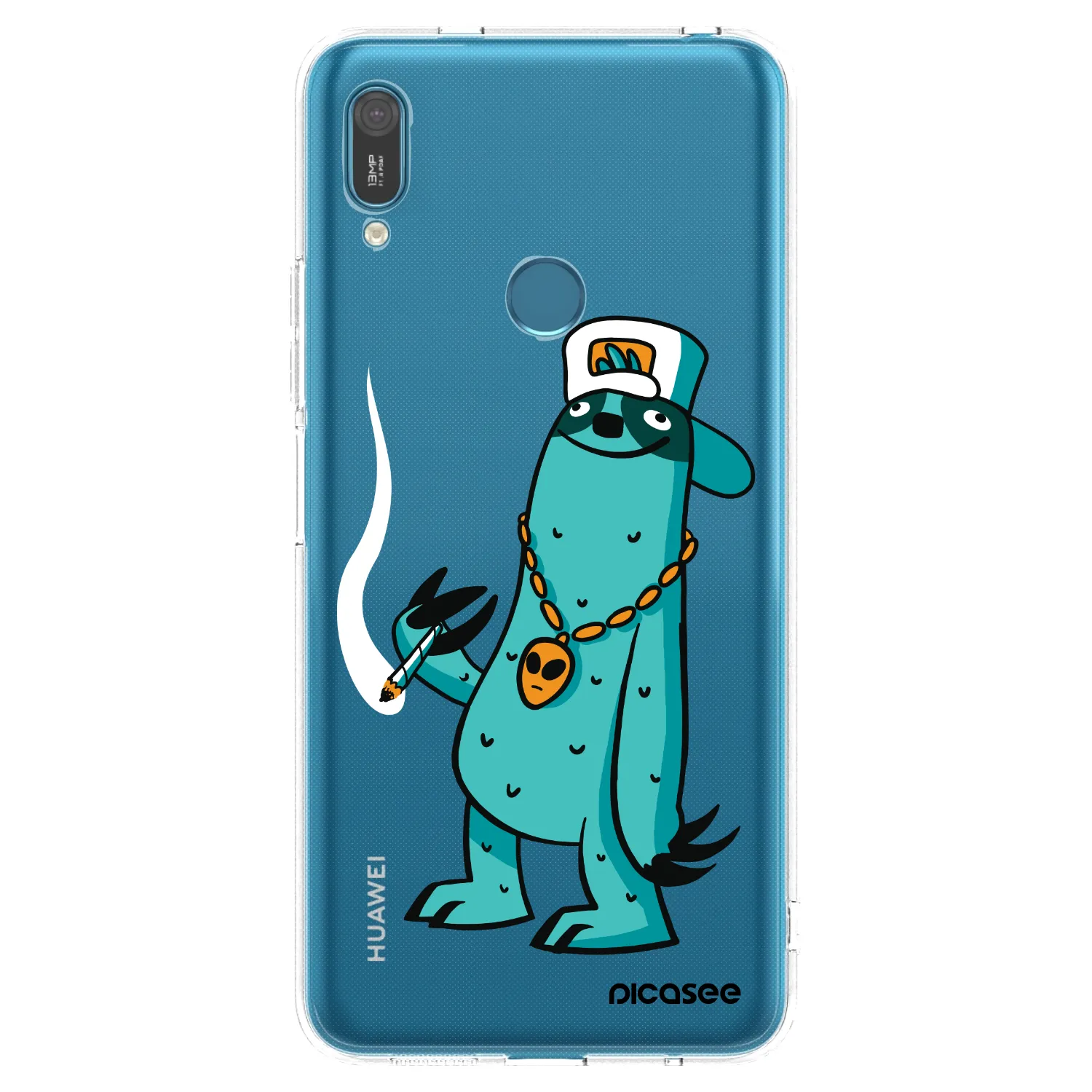 Picasee silikonový průhledný obal pro Huawei Y7 2019 - Earth - Je mi fajn