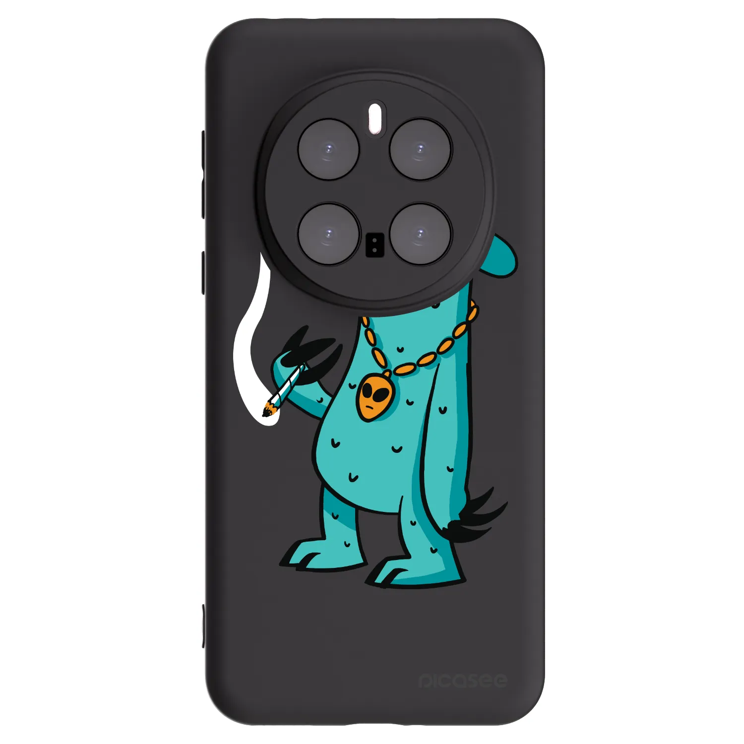 Picasee silikonový černý obal pro Honor Magic7 Pro 5G - Earth - Je mi fajn