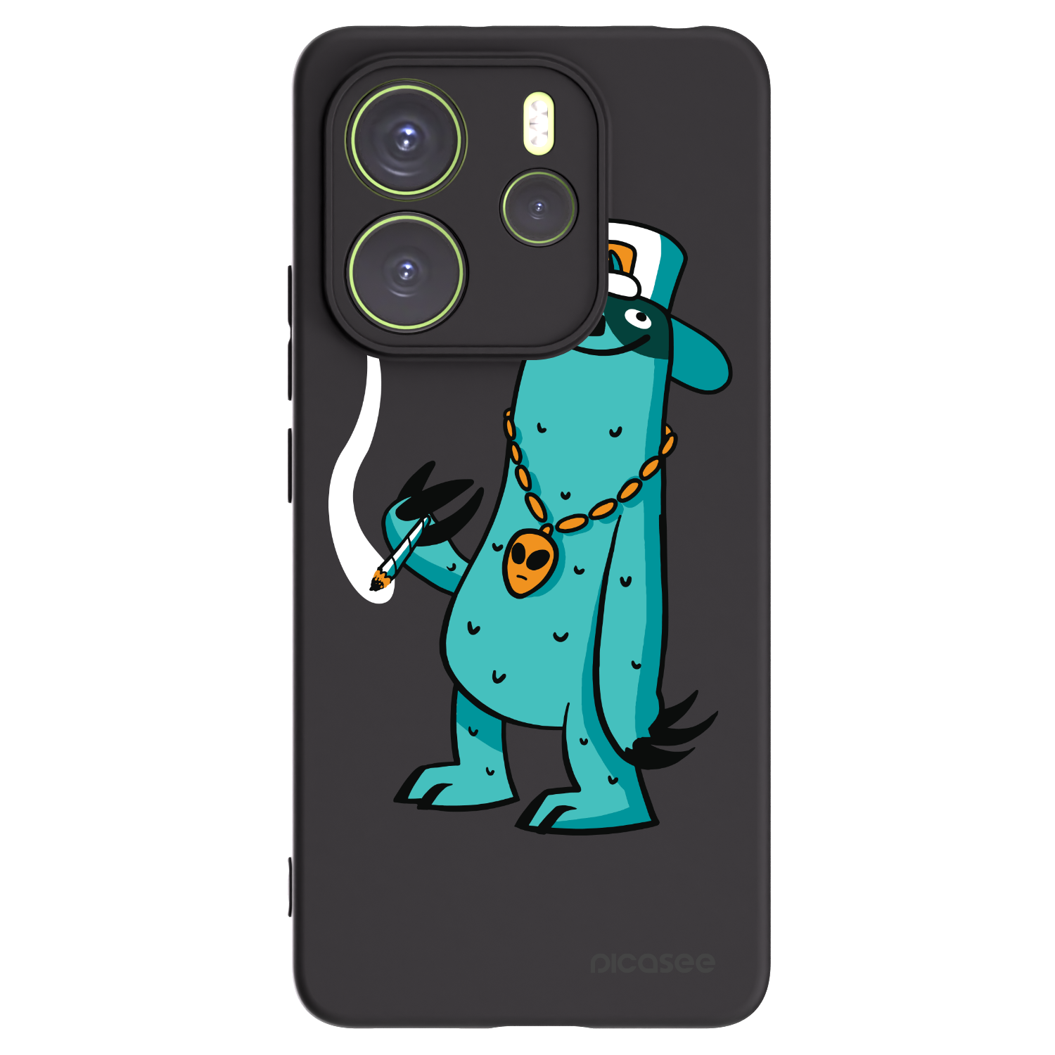 Picasee silikonový černý obal pro Xiaomi Redmi Note 14 4G - Earth - Je mi fajn